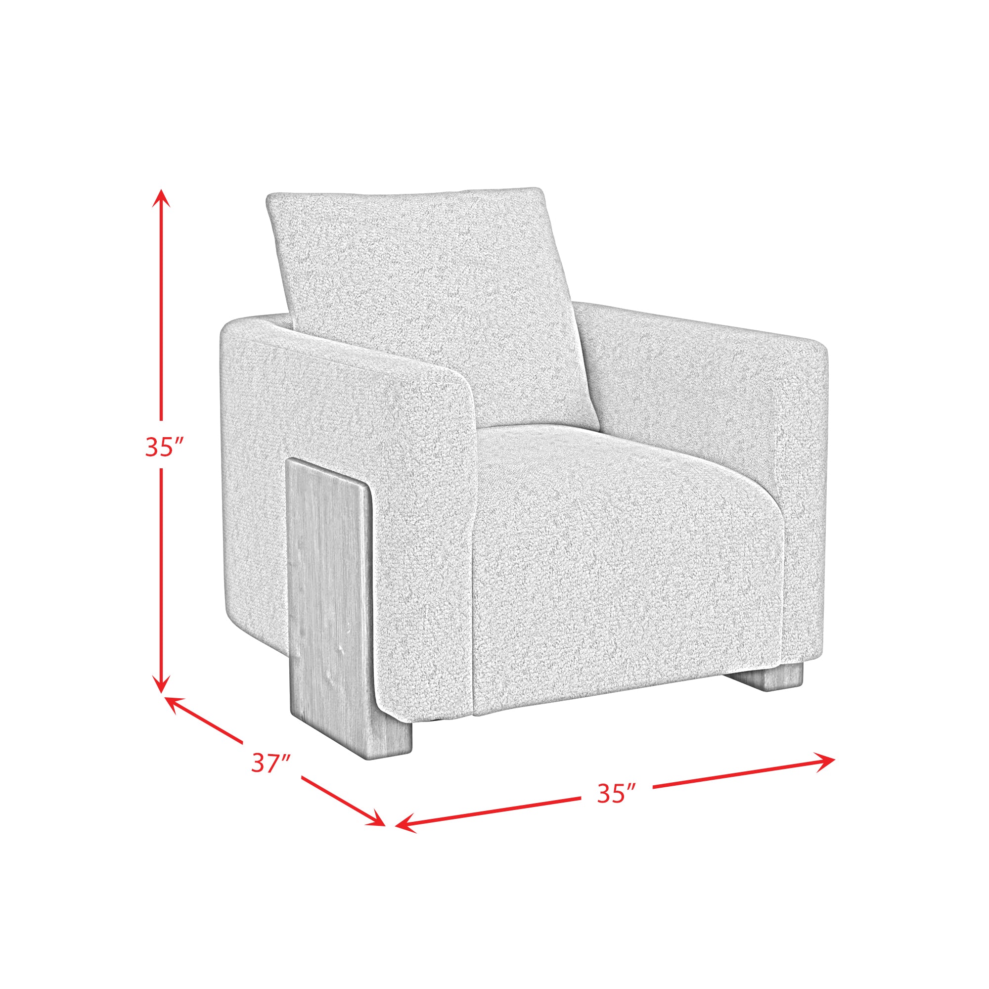 Lanvin Accent Chair in Bama Toast