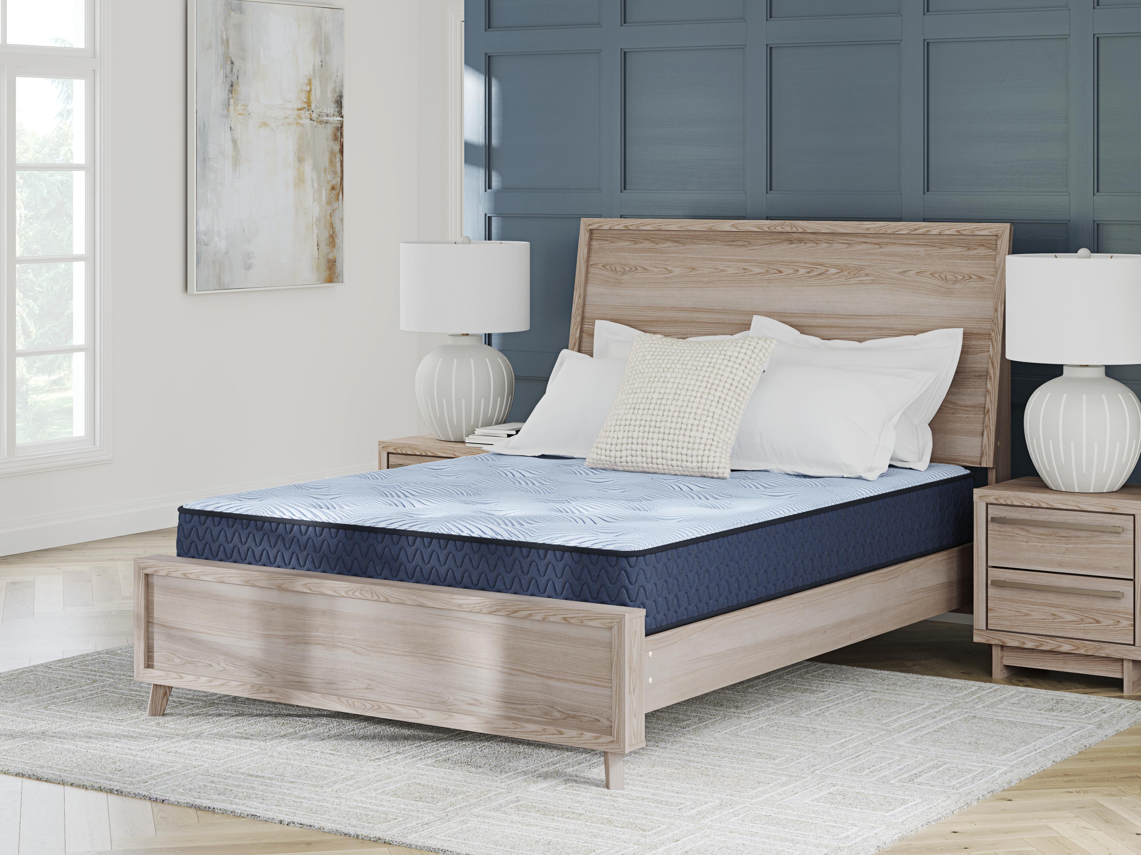Dar Furniture - Ashley Furniture - Peak 2.0 10 Hybrid Full Mattress - Full / Light Blue - M20221