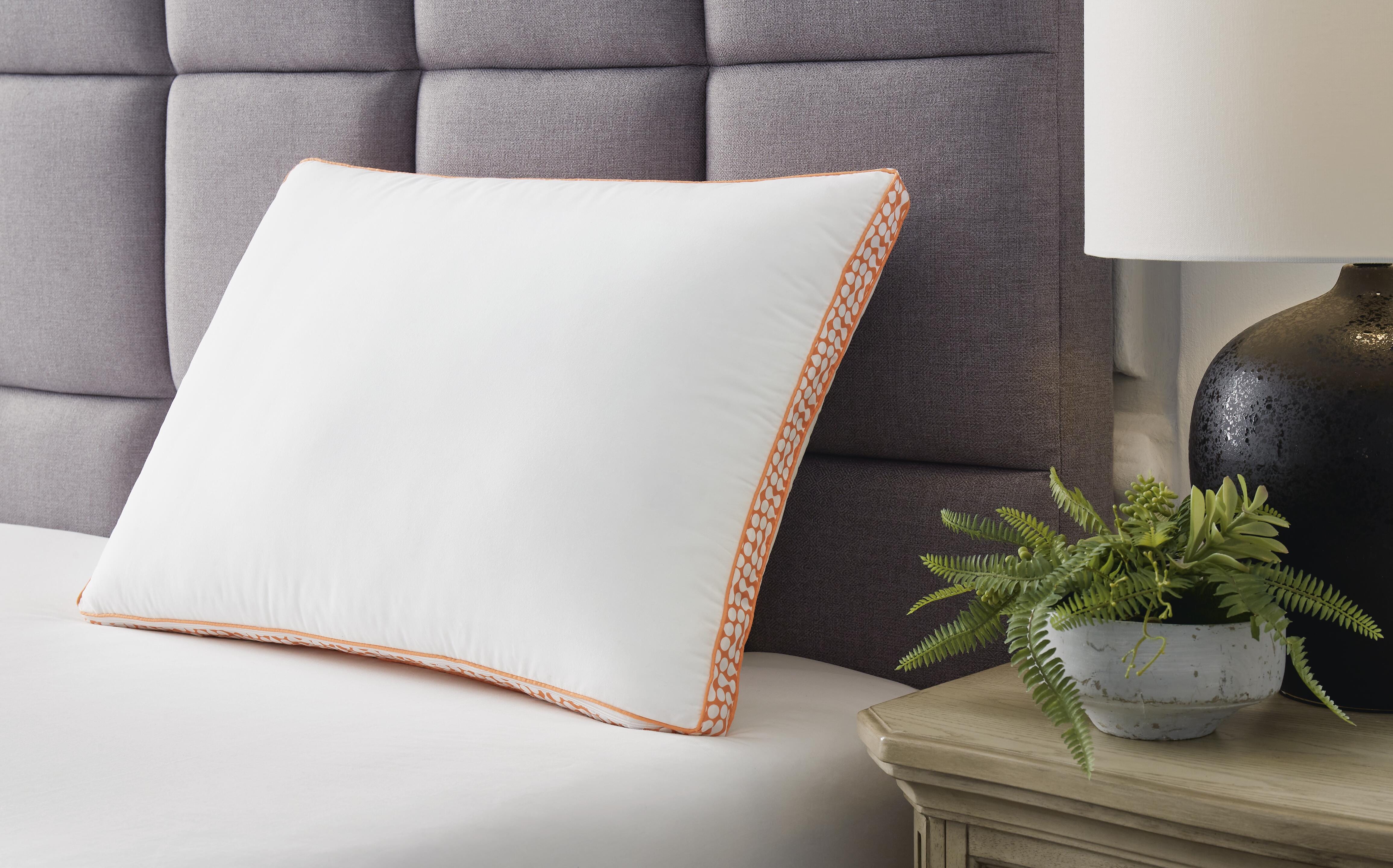Dar Furniture - Ashley Furniture - Zephyr 2.0 3-in-1 Pillow (6/Case) - 3-in-1 Pillow (6/CS) / White/Orange - M52112