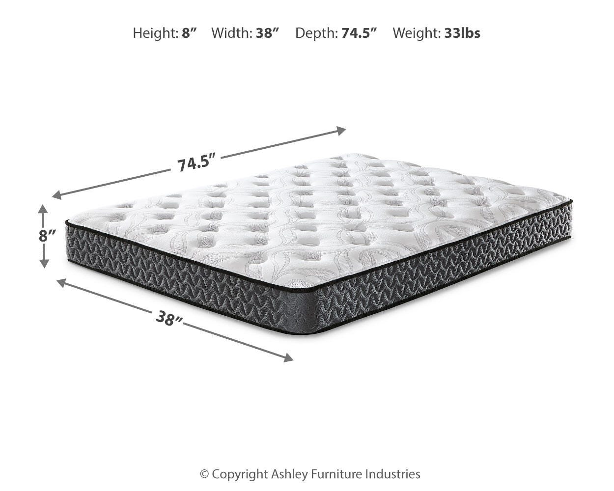 8 Inch Bonnell Hybrid Twin Mattress