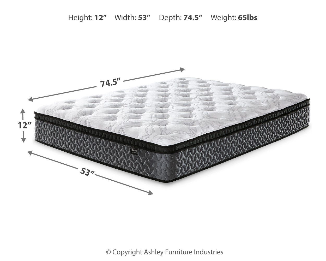 12 Inch Pocketed Hybrid Full Mattress