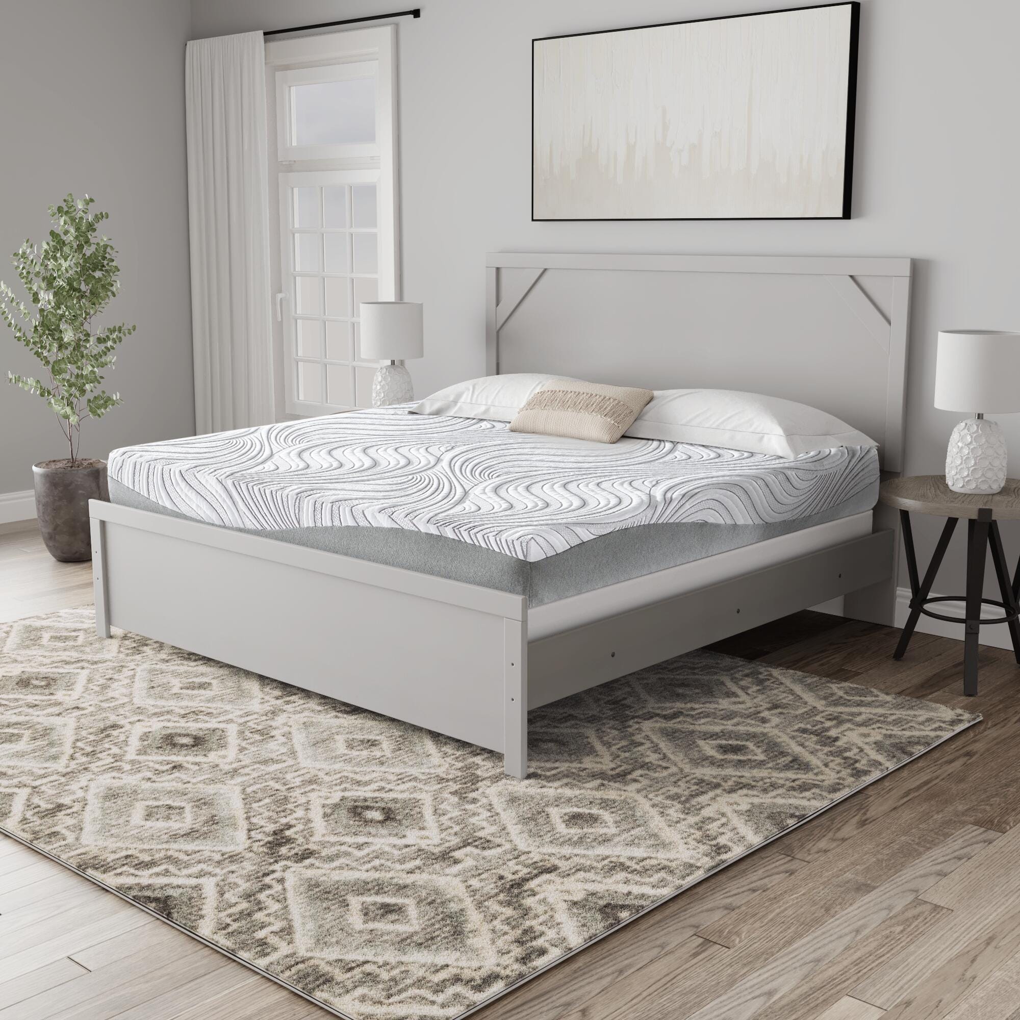 Dar Furniture - Ashley Furniture - 12 Inch Memory Foam California King Mattress - California King / White - M59351