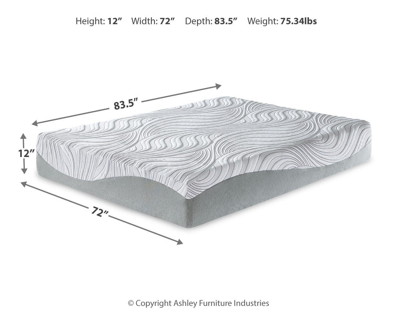12 Inch Memory Foam California King Mattress