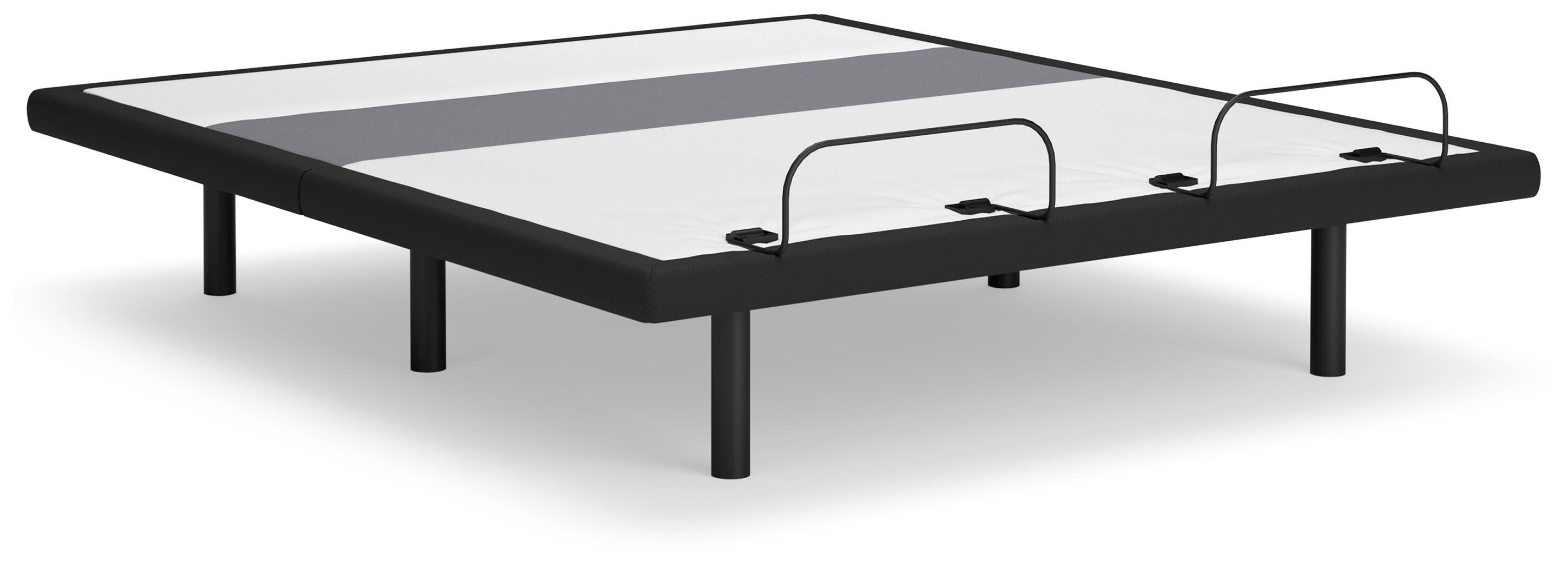 Dar Furniture - Ashley Furniture - Best Base with Lumbar and Audio King Adjustable Base - King Adjustable Base / Charcoal Gray - M5X542
