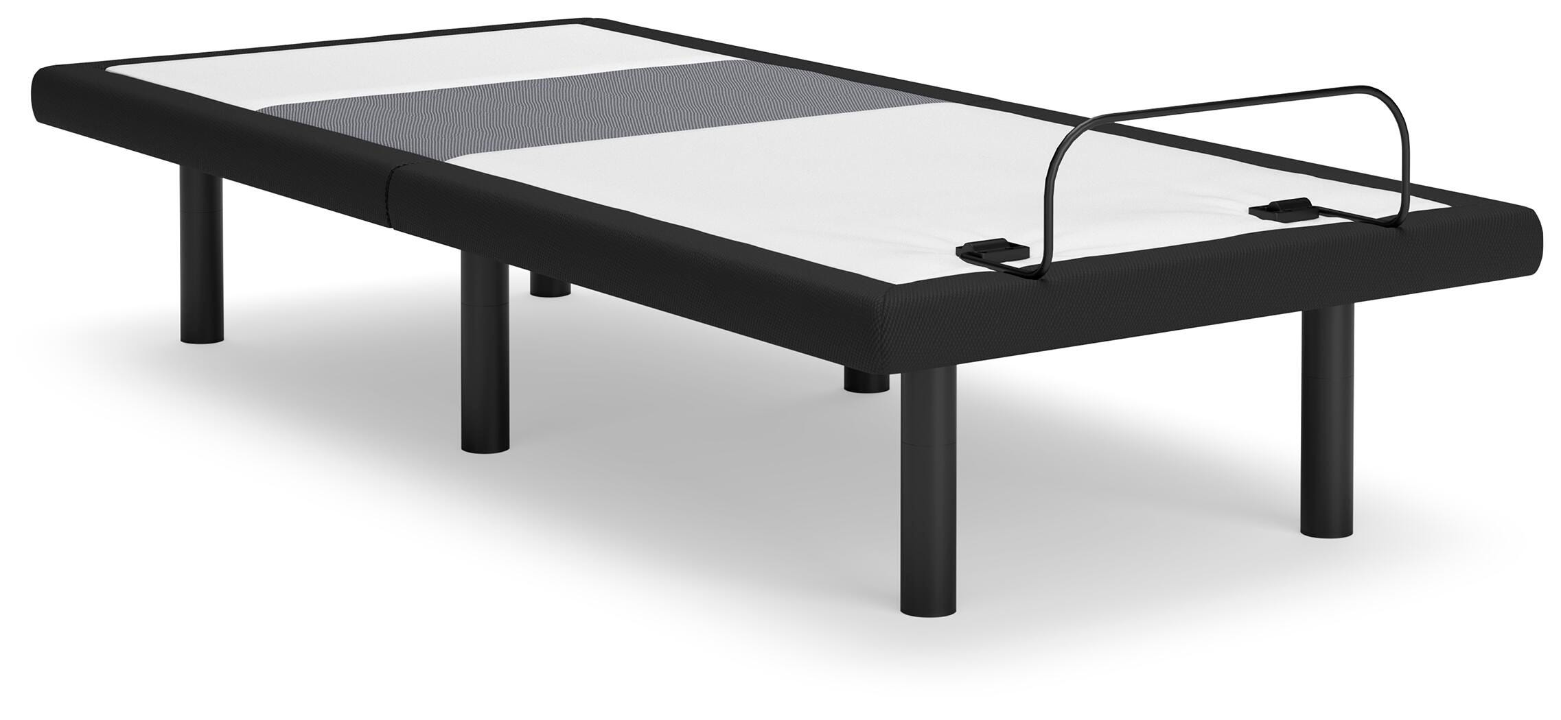 Dar Furniture - Ashley Furniture - Best Base with Lumbar and Audio Twin XL Adjustable Base - TXL Adjustable Base / Charcoal Gray - M5X572