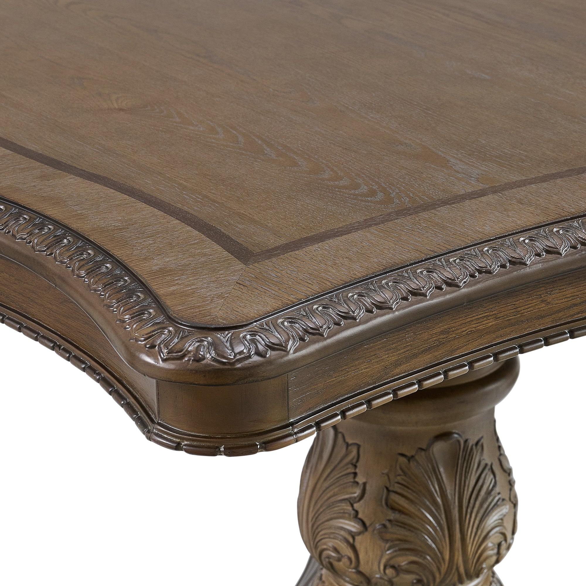 Madison Park Rectangular Dining Table with 2 18" Leaves in Walnut