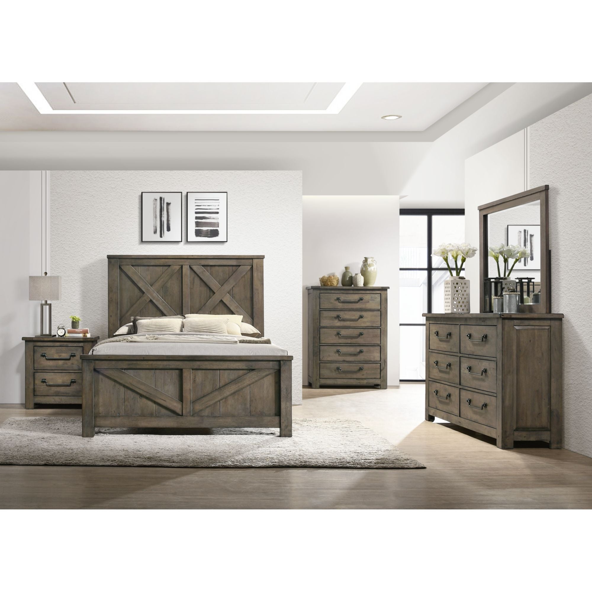 Maverick Queen Bed Grey – SKU MV500QB | Elements