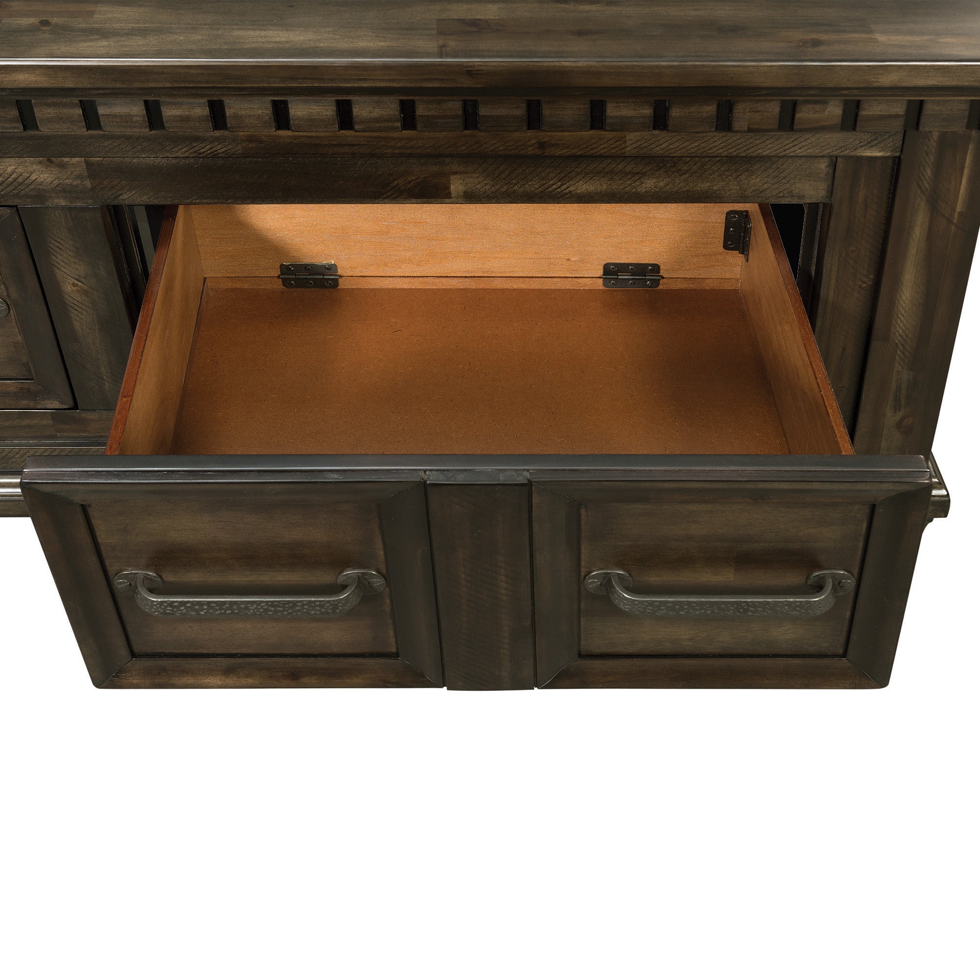 McCoy King Storage Bed in Charcoal