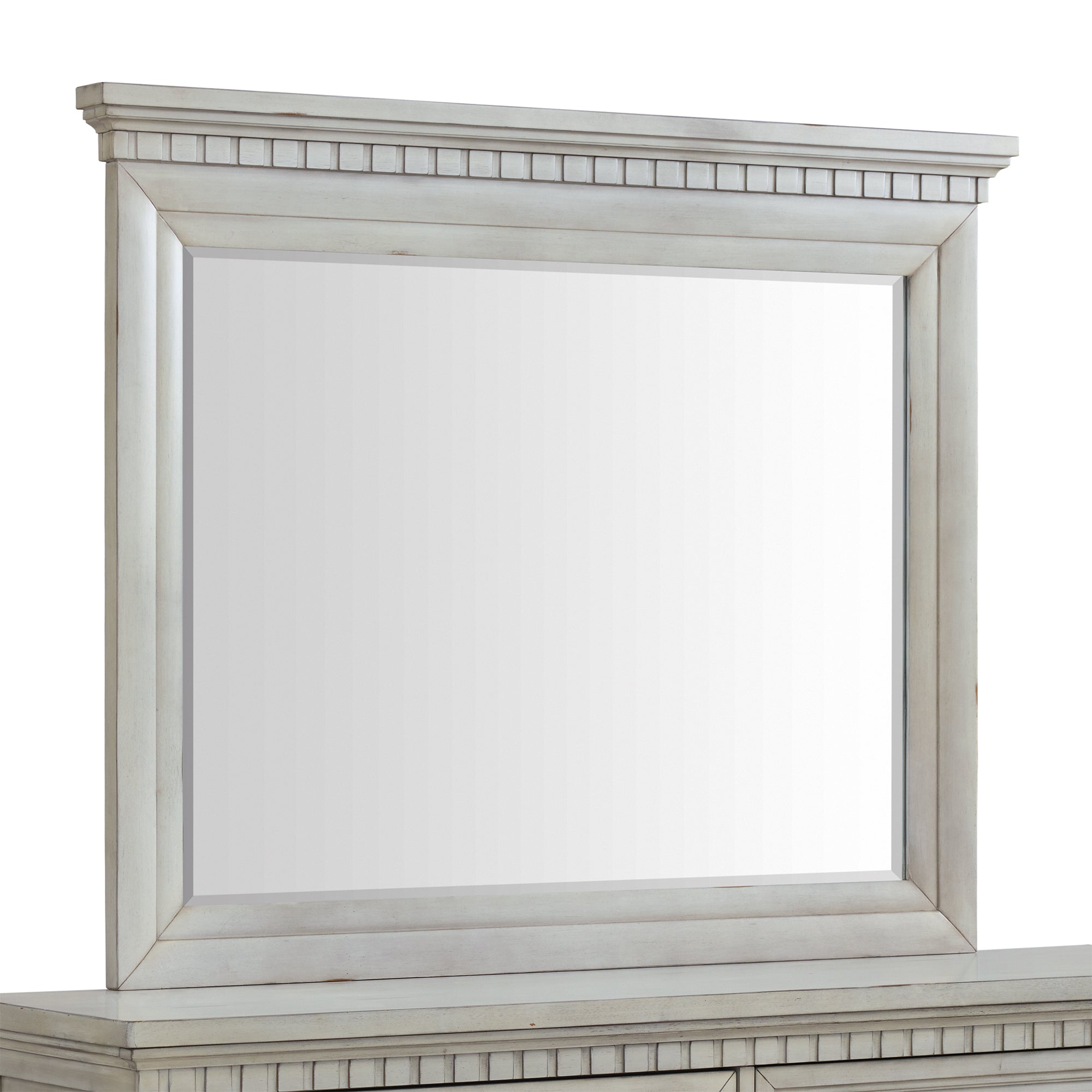 McCoy Dresser and Mirror Set in Antique White