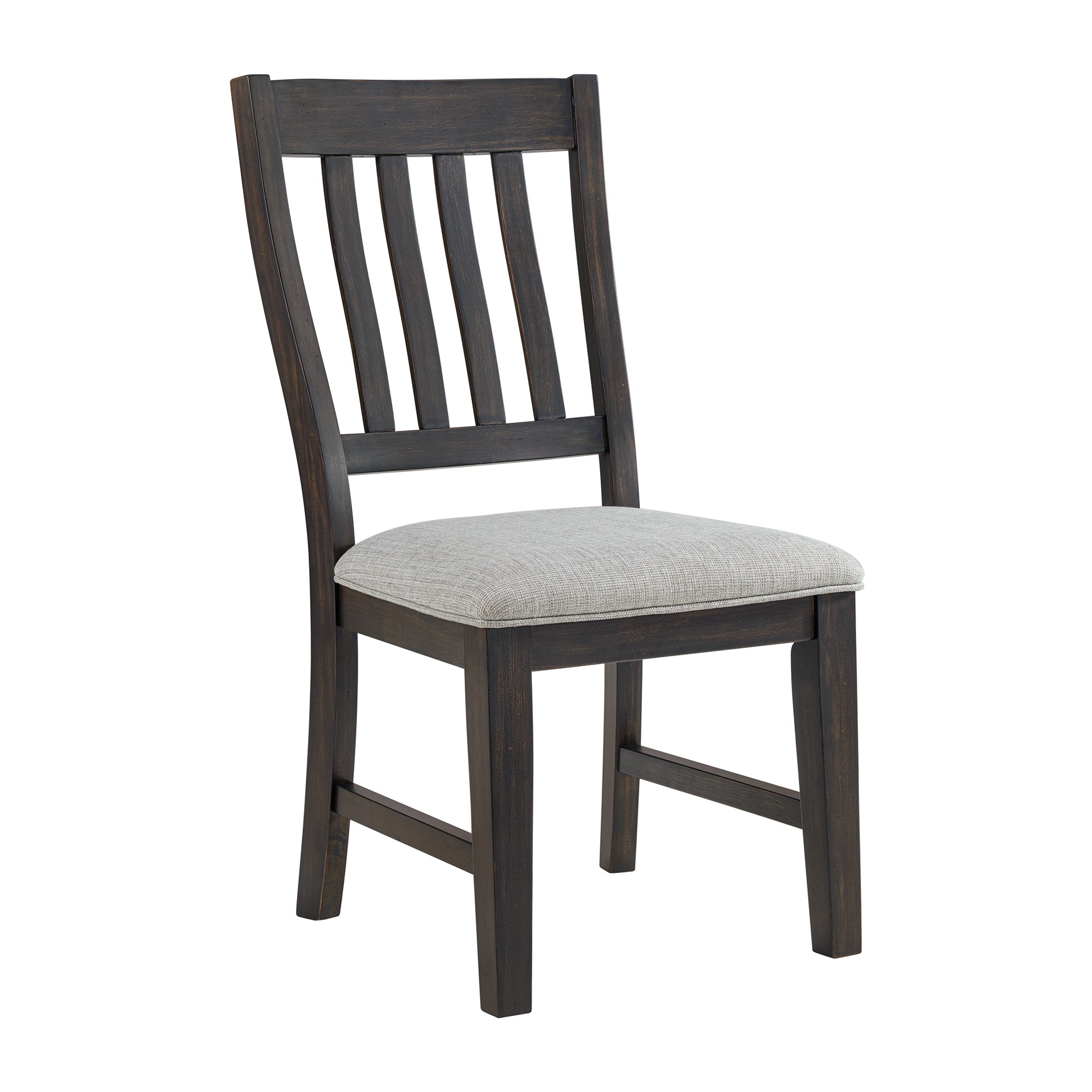 Montrose Dining Side Chair with Light Grey Fabric in Espresso (2 Per Carton)