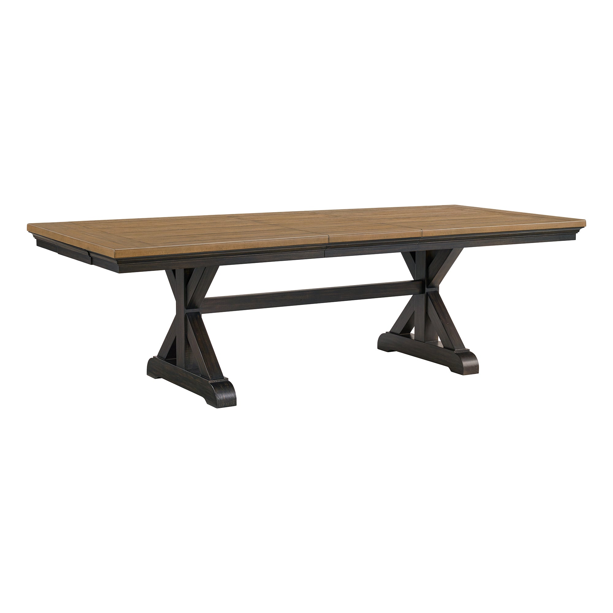 Montrose Dining Table with 20" Leaf in Espresso and Brown