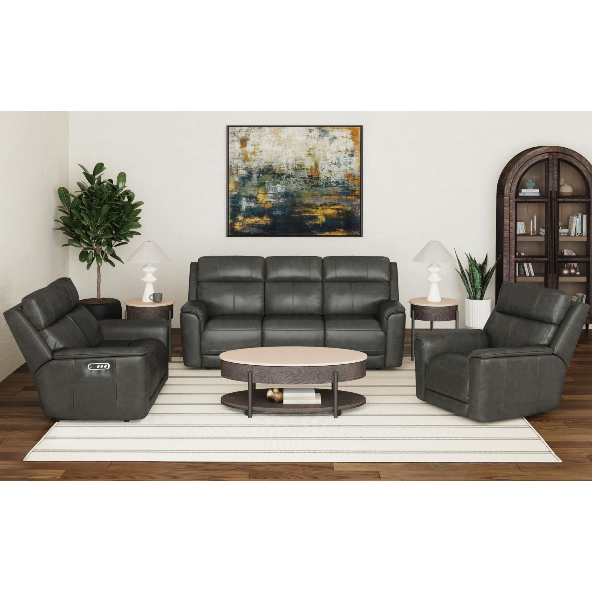 Mustang P3 Recliner in Aline Anthracite