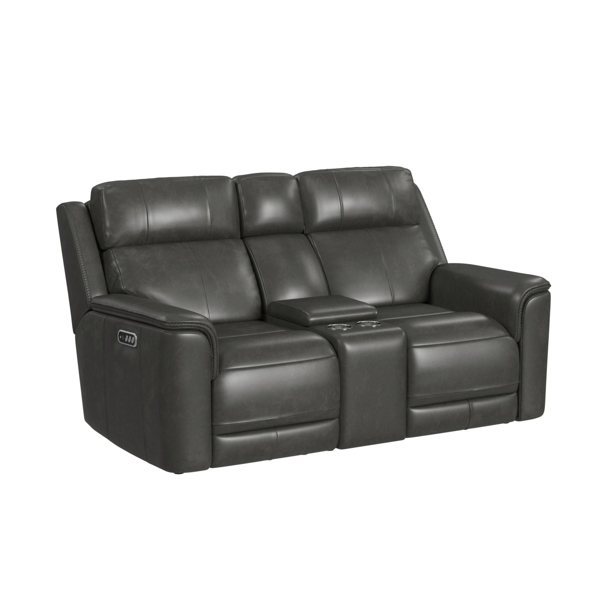 Mustang P3 Loveseat with Console in Aline Anthracite