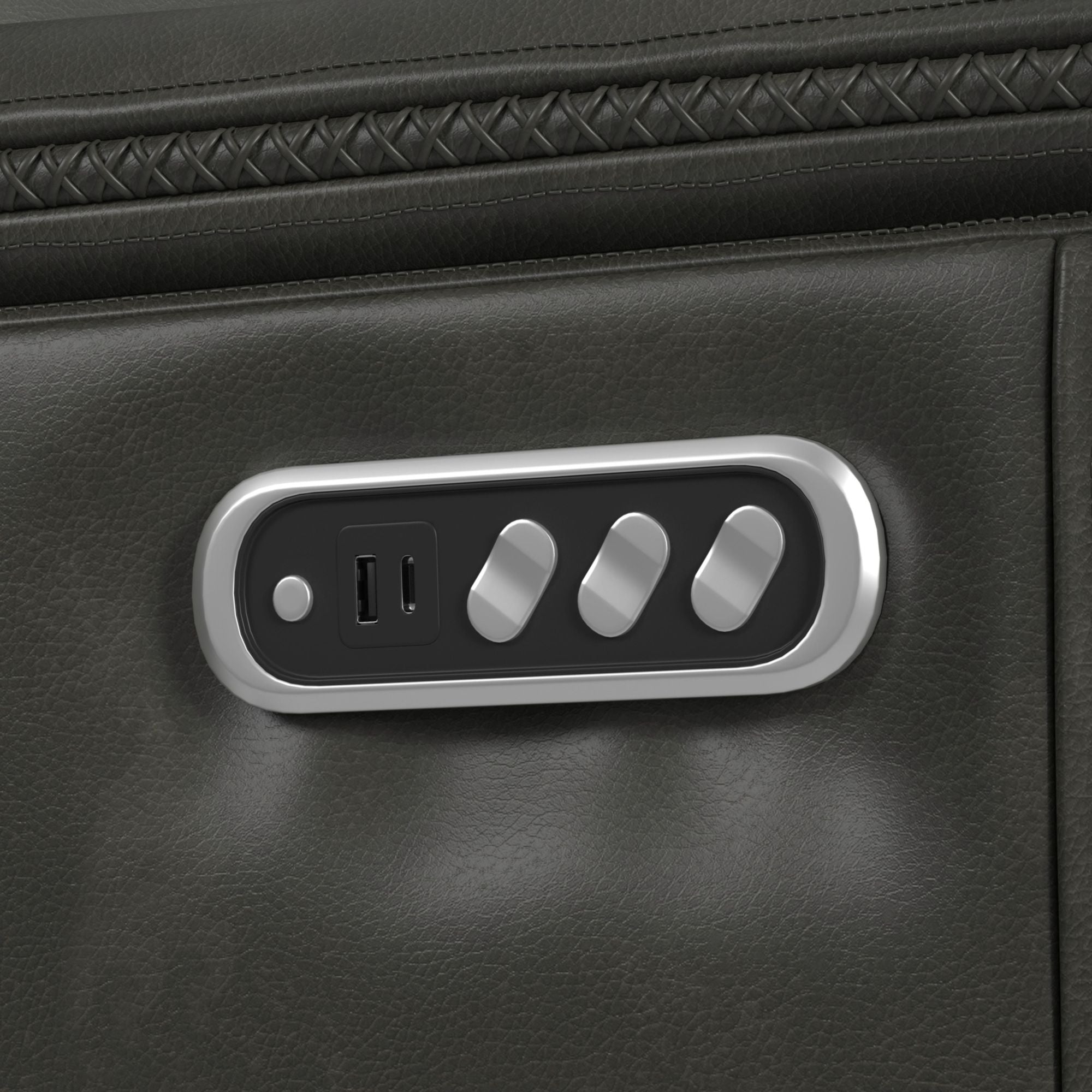 Mustang P3 Recliner in Aline Anthracite