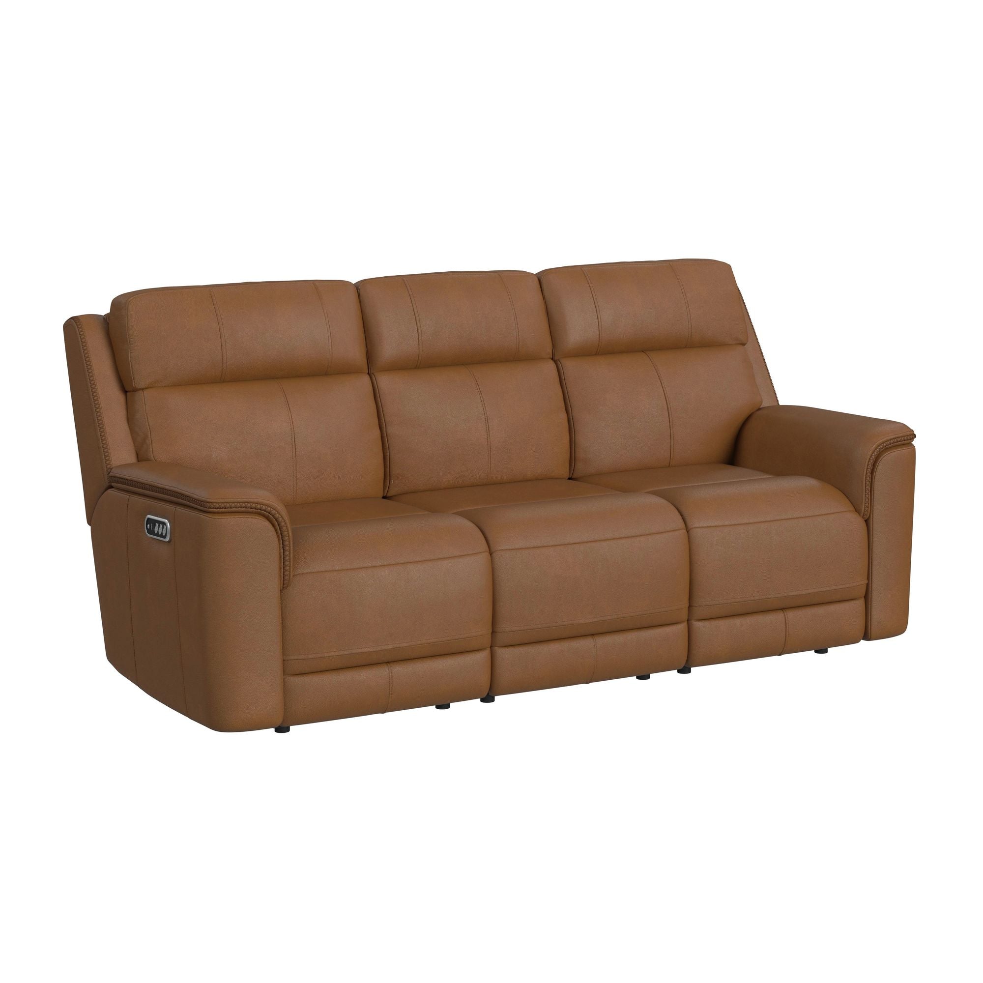 Mustang P3 Sofa with DDT, Wireless Charger in Aline Butternut