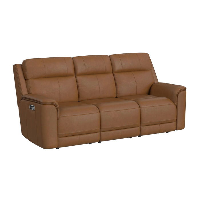 Mustang P3 Sofa with DDT, Wireless Charger in Aline Butternut