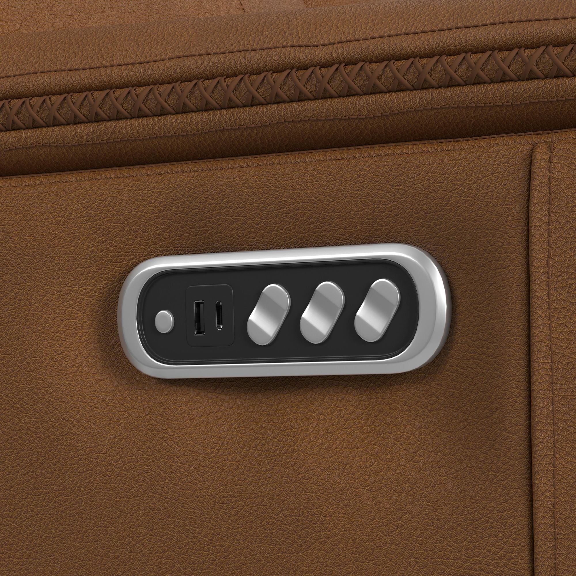 Mustang P3 Recliner in Aline Butternut
