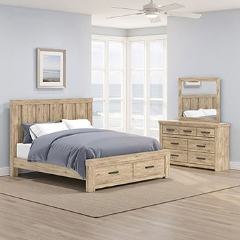 Dar Furniture - Ashley Furniture - Oliandon Bedroom Mirror - Bedroom Mirror / Light Brown - PCB2844-36