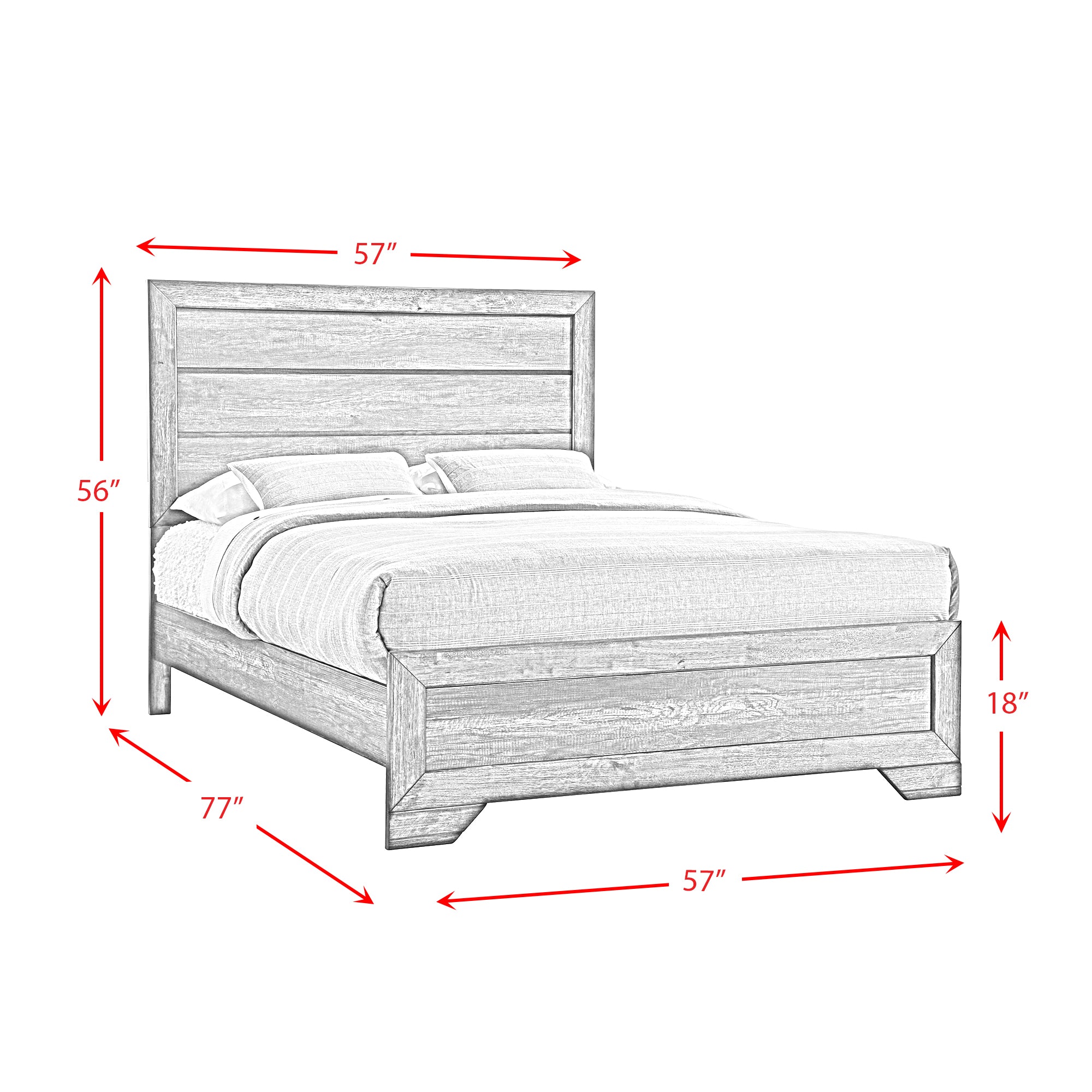 Nathan Youth Full Panel Bed