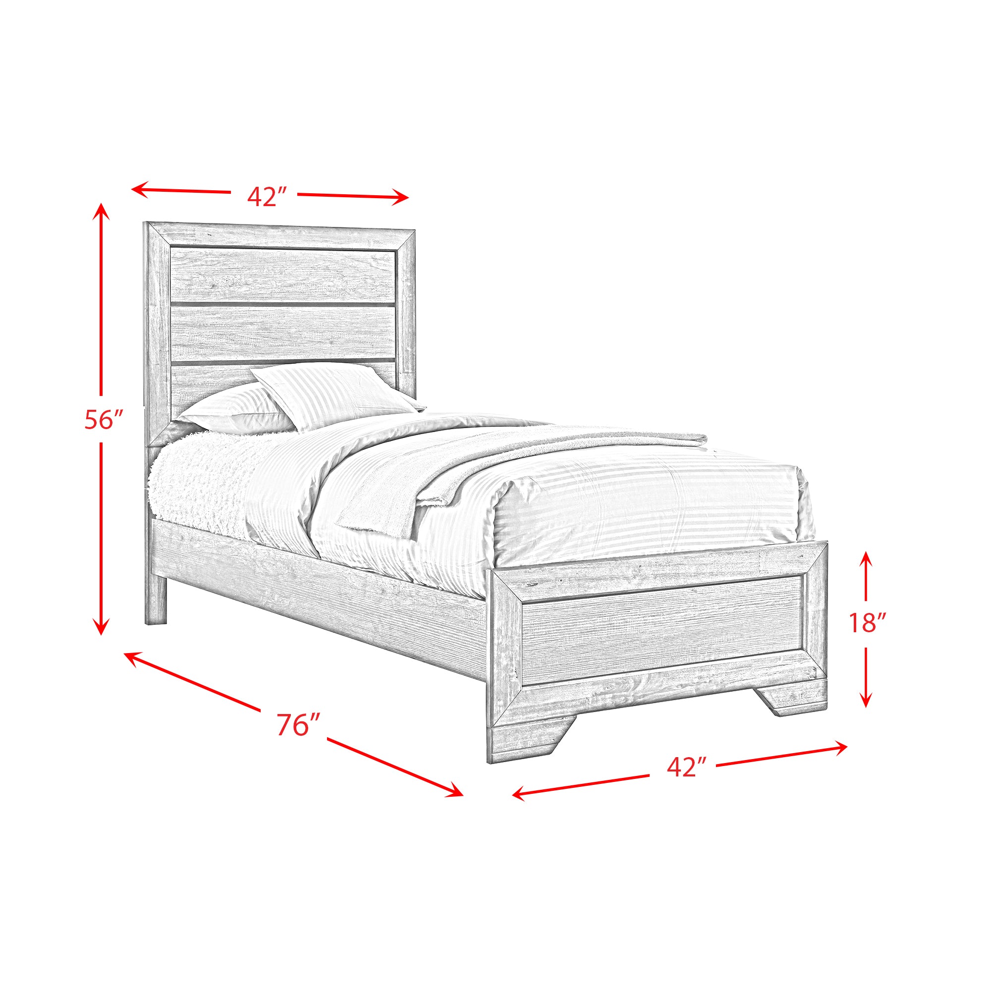 Nathan Youth Twin Panel Bed