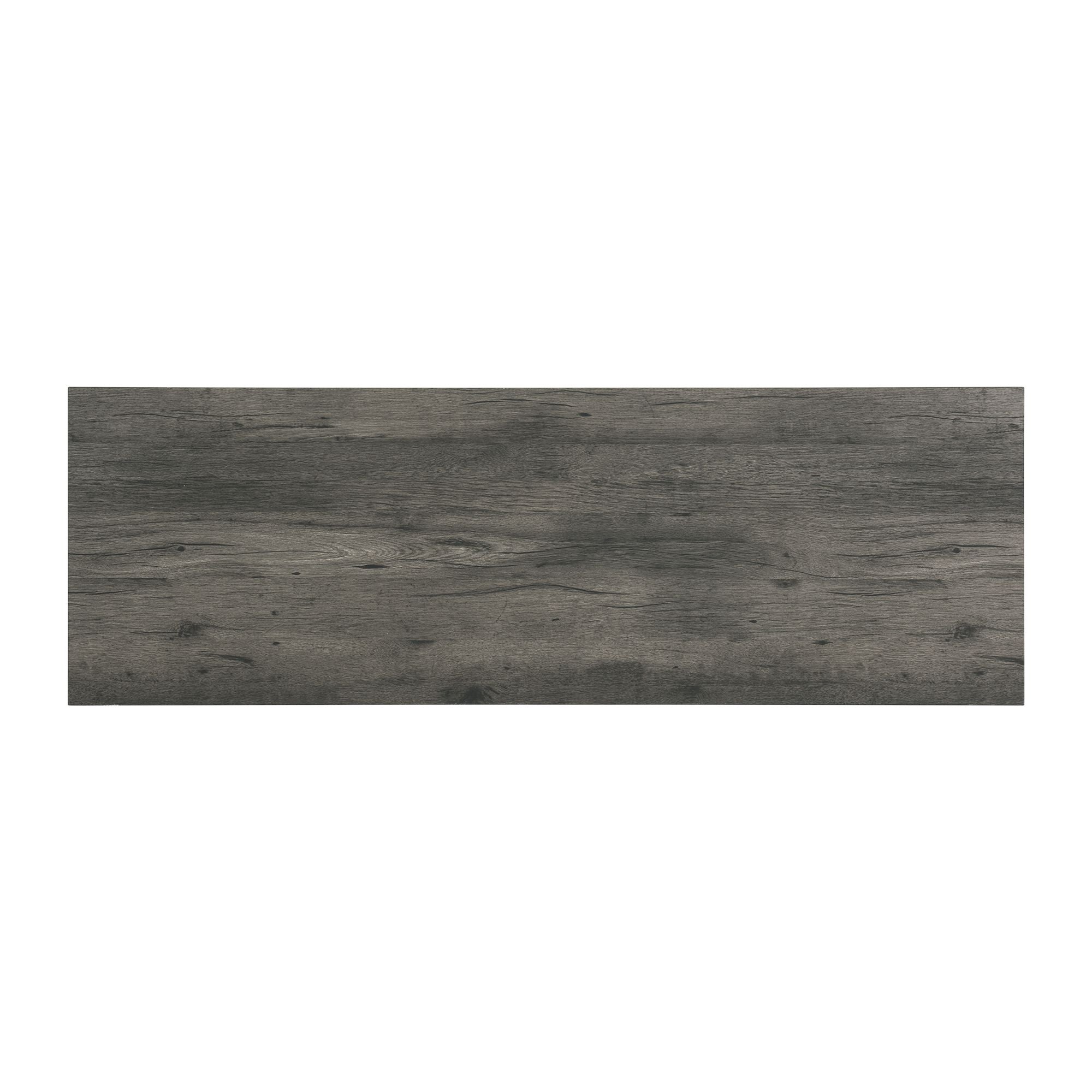 Oak Lawn Charcoal Grey Bar Table Single Pack (Table + 3 Grey Fabric Stools)