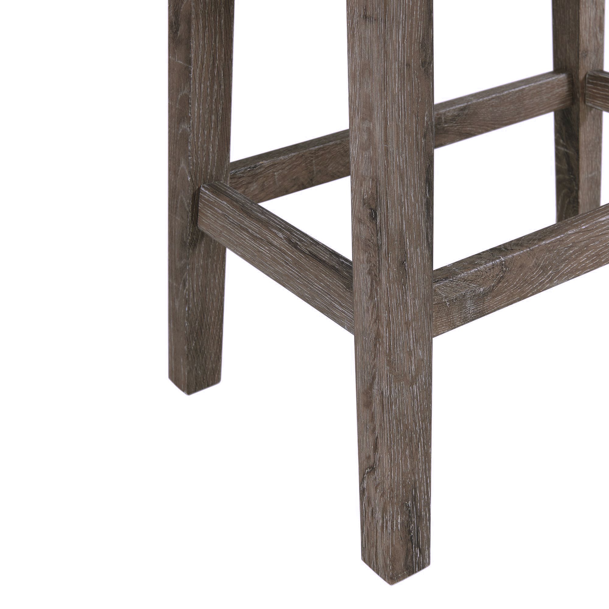 Oak Lawn Grey Bar Table Single Pack (Table + 3 Tan Fabric Stools)
