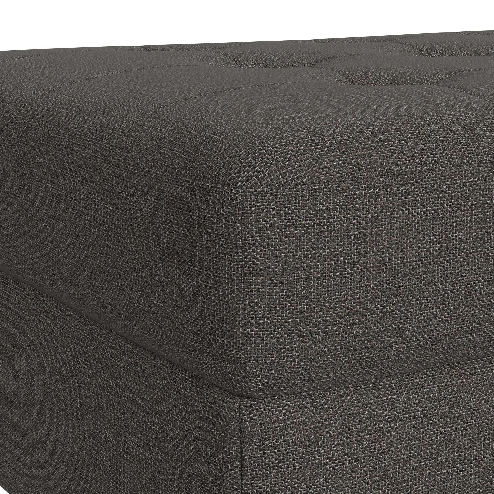 Options One Storage Ottoman in Palmer Plus Ash