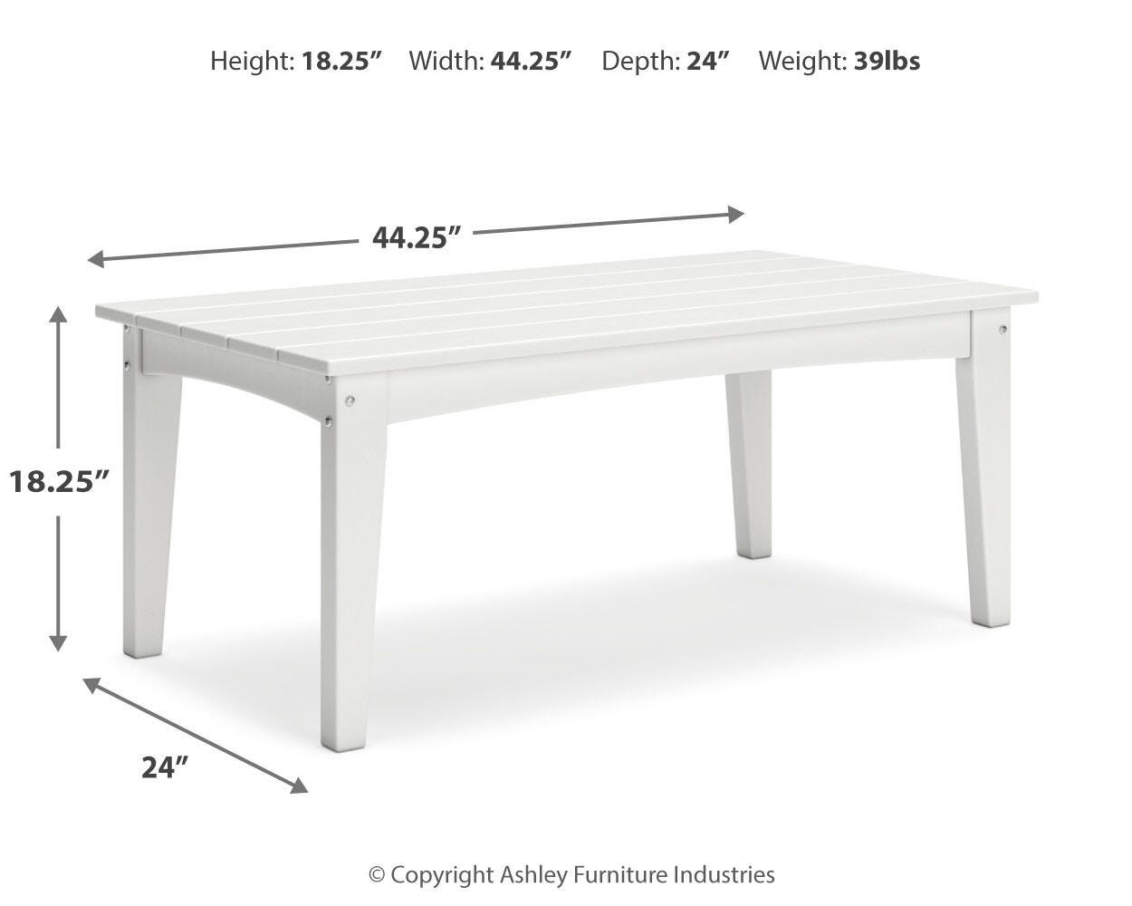 Hyland Wave Outdoor Coffee Table
