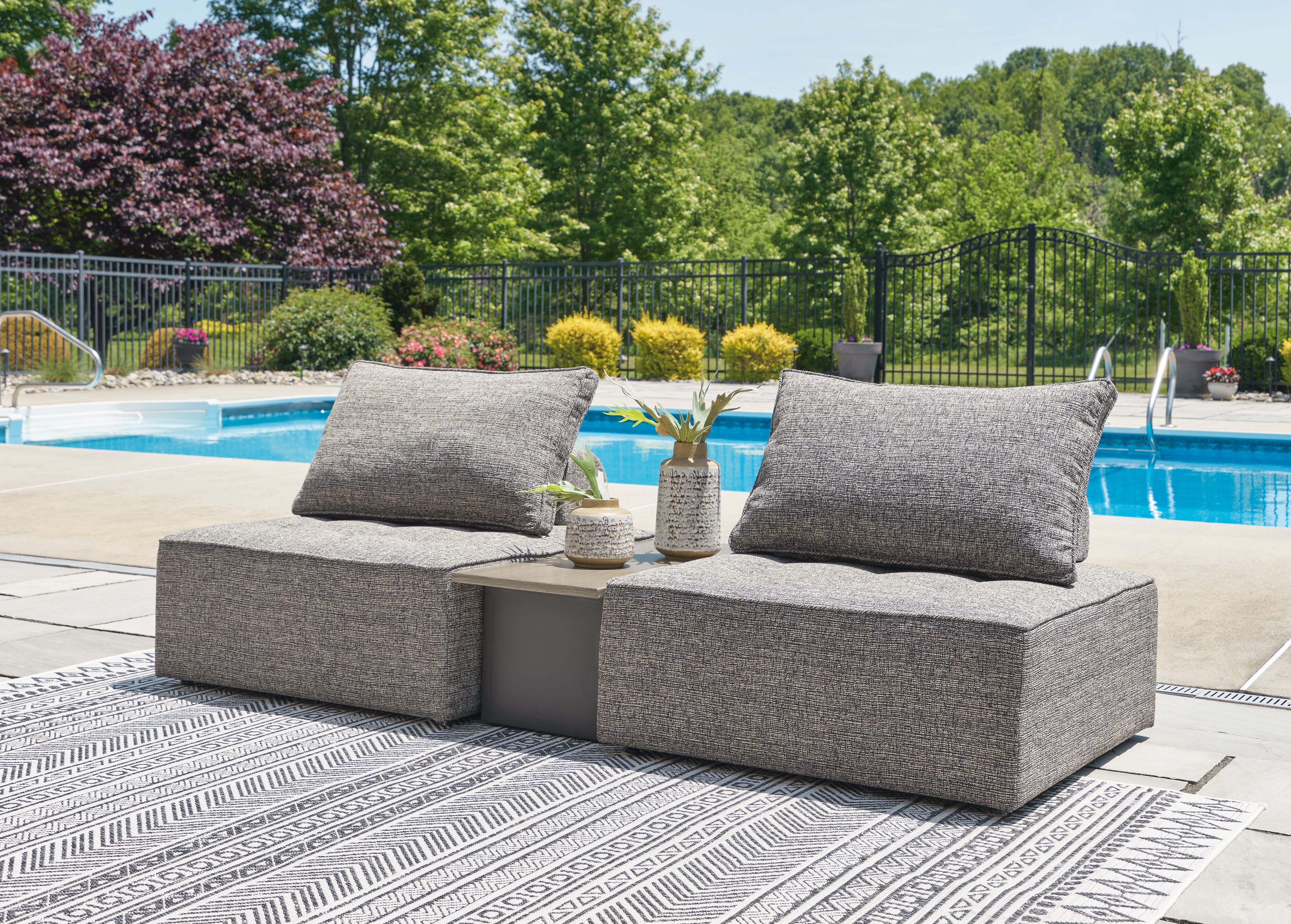 Dar Furniture - Ashley Furniture - Bree Zee 3-Piece Outdoor Sectional - 3-Piece Outdoor Sectional / Brown - P160P4