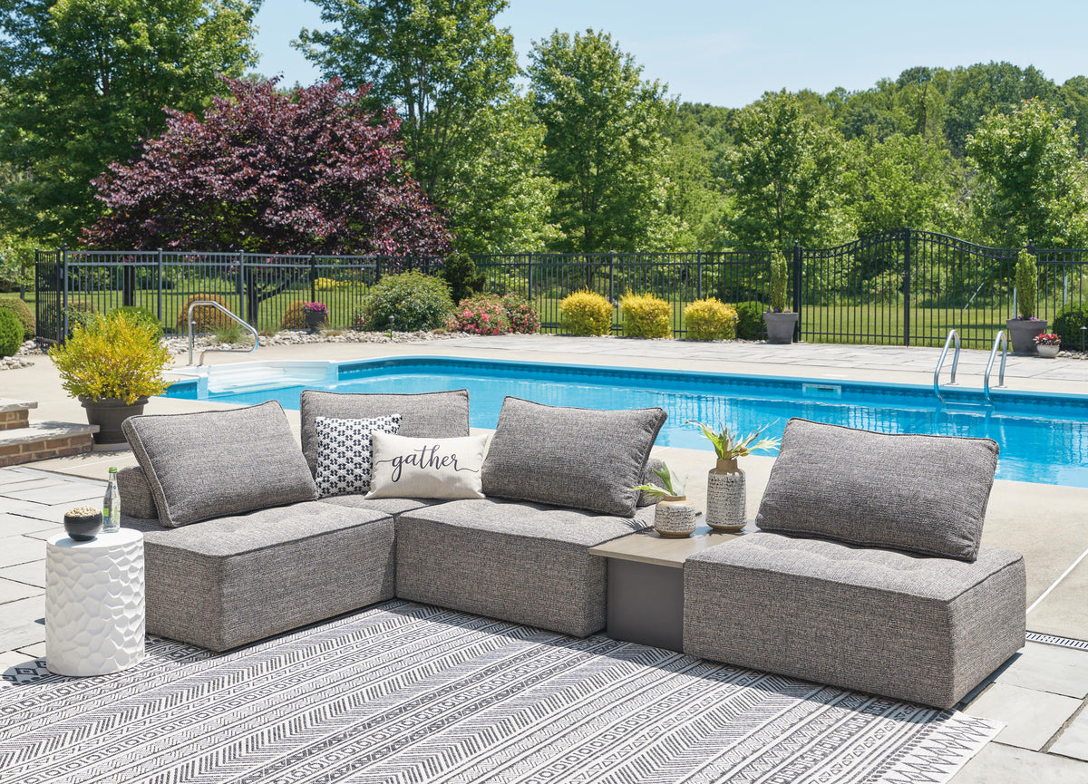Dar Furniture - Ashley Furniture - Bree Zee 5-Piece Outdoor Sectional - 5-Piece Outdoor Sectional / Brown - P160P5