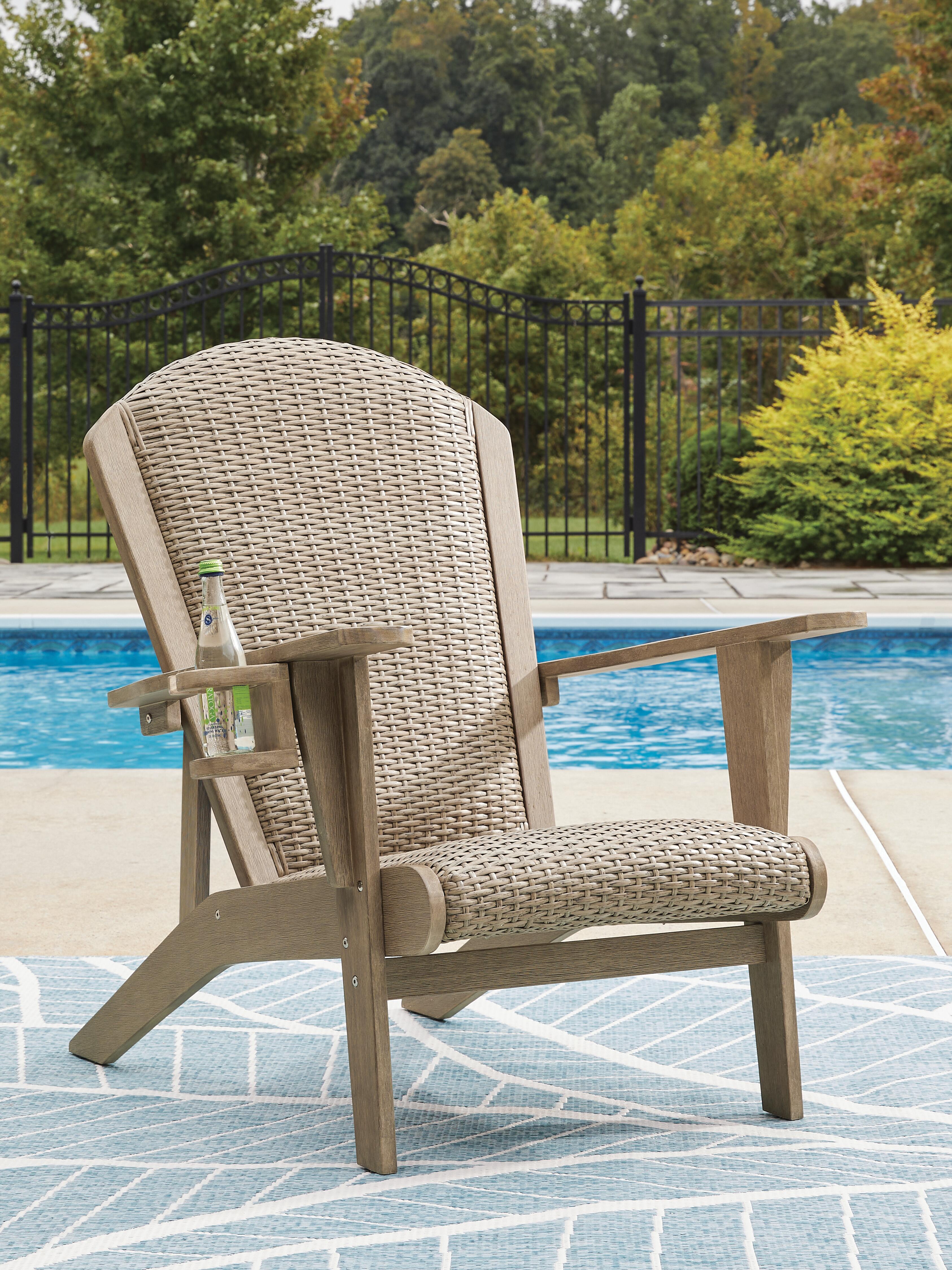 Dar Furniture - Ashley Furniture - Marina Sun Adirondack Chair - Adirondack Chair / Beige - PCP204-898