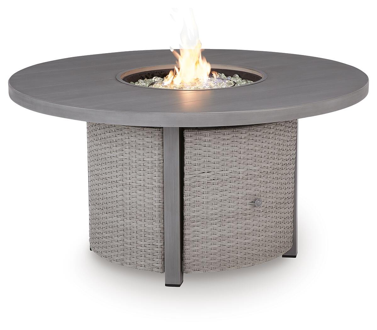 Half Moon Beach Outdoor Fire Pit Table