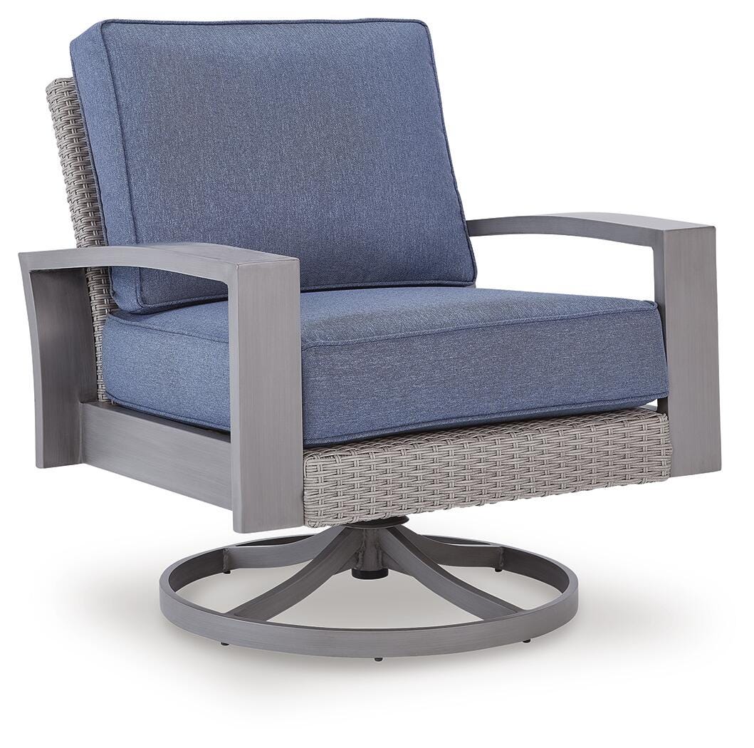 Half Moon Beach Outdoor Swivel Lounge Chair with Cushion