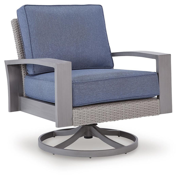 Half Moon Beach Outdoor Swivel Lounge Chair with Cushion