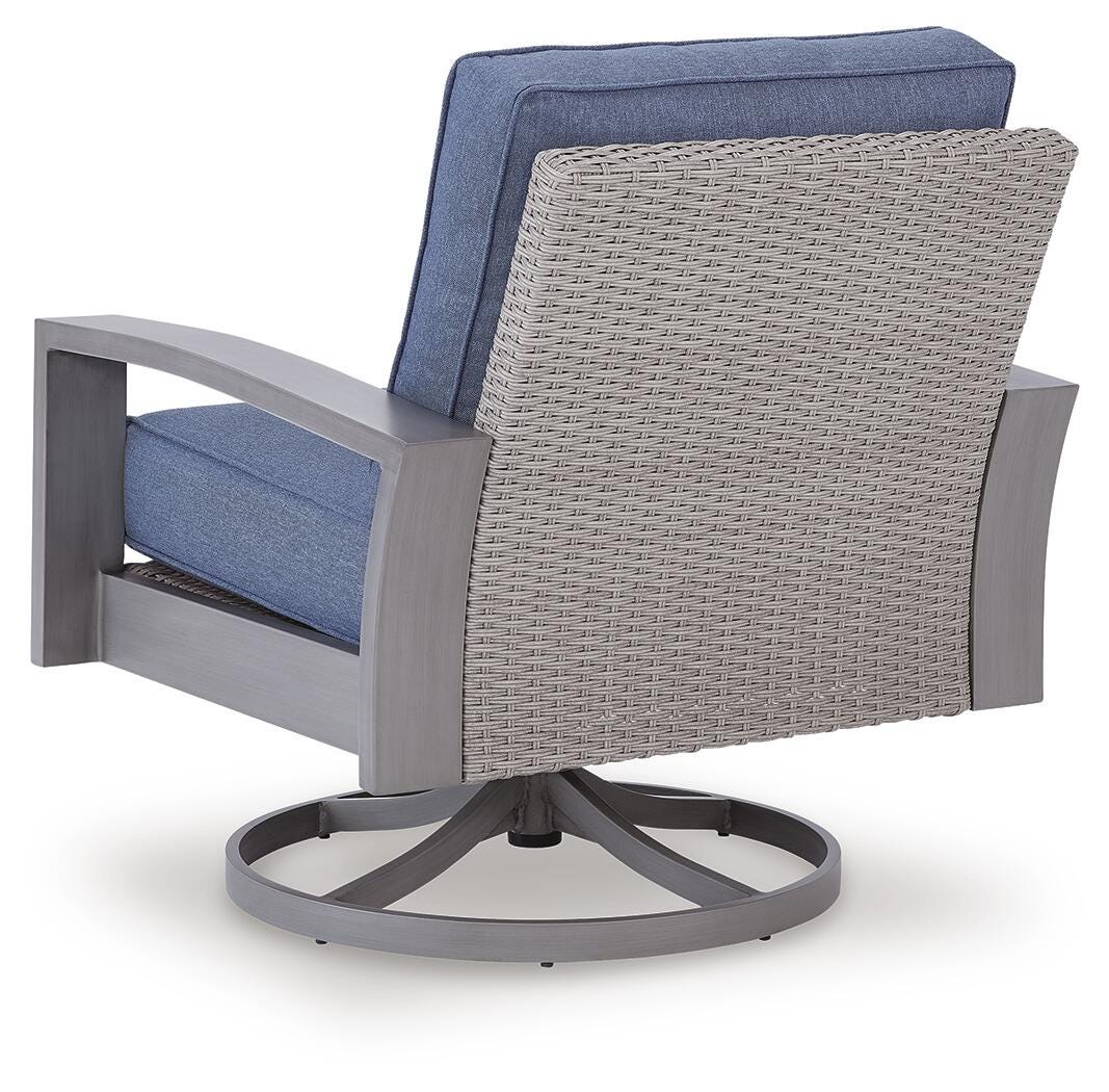 Half Moon Beach Outdoor Swivel Lounge Chair with Cushion