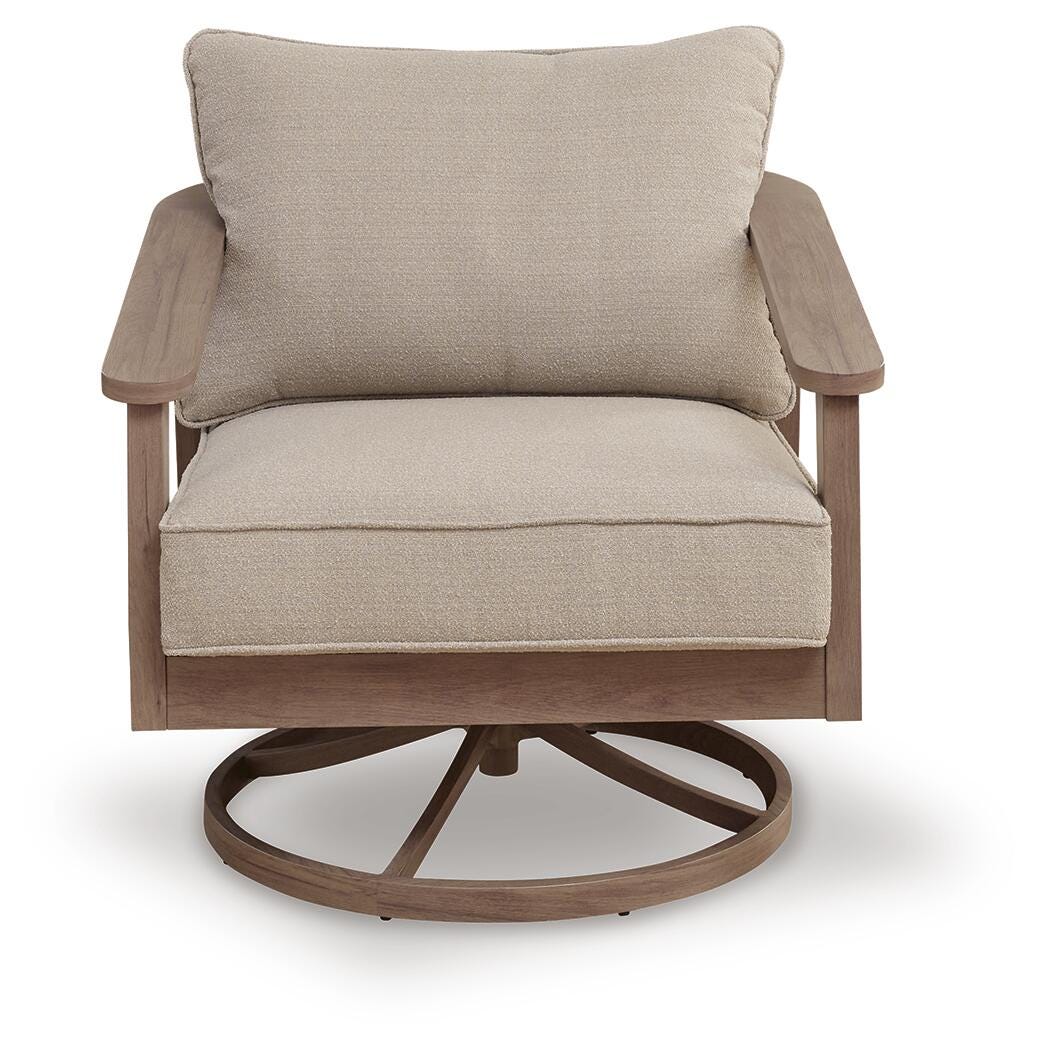Harmony Headlands Outdoor Swivel Lounge with Cushion