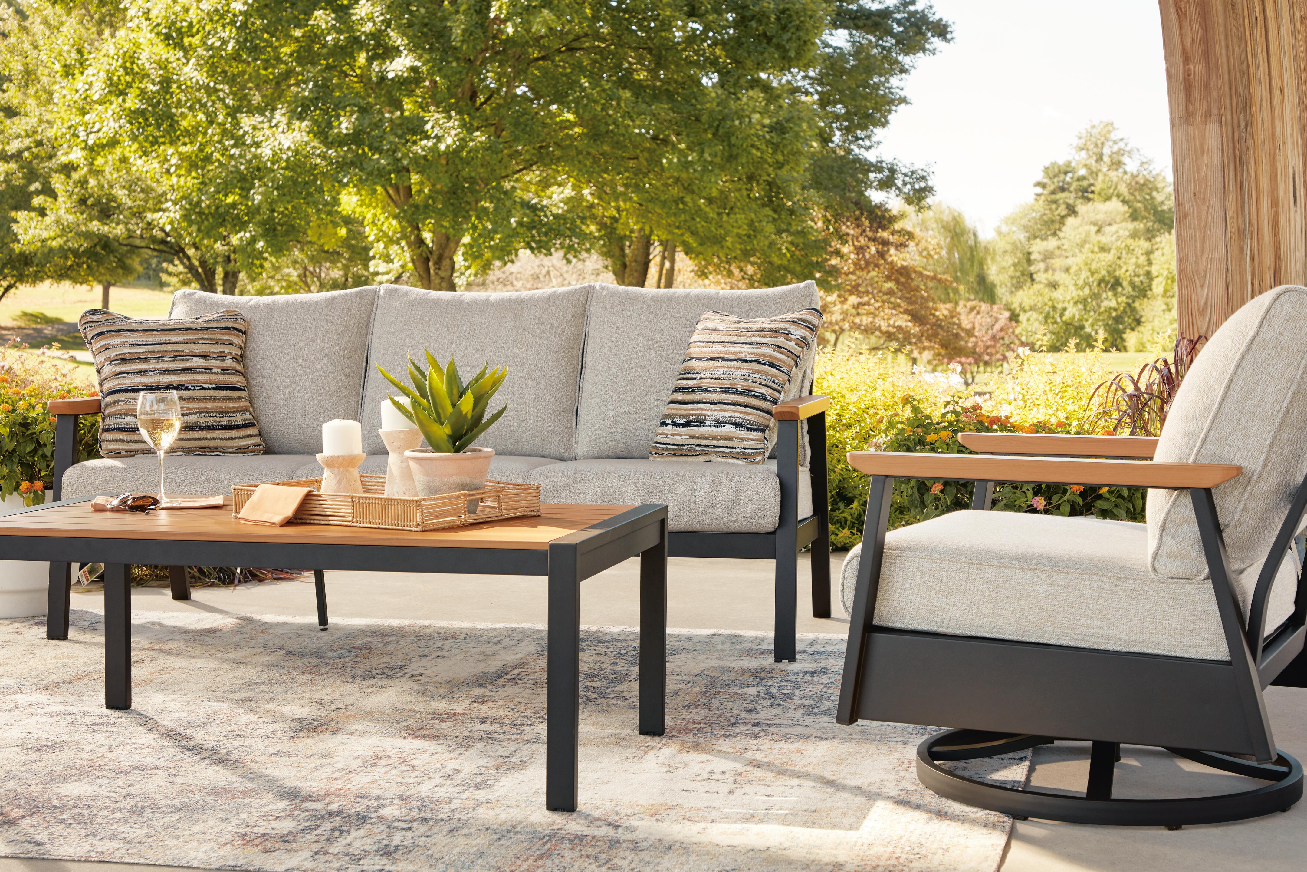 Carmel Highlands Outdoor Sofa/Chairs/Table (Set of 4)