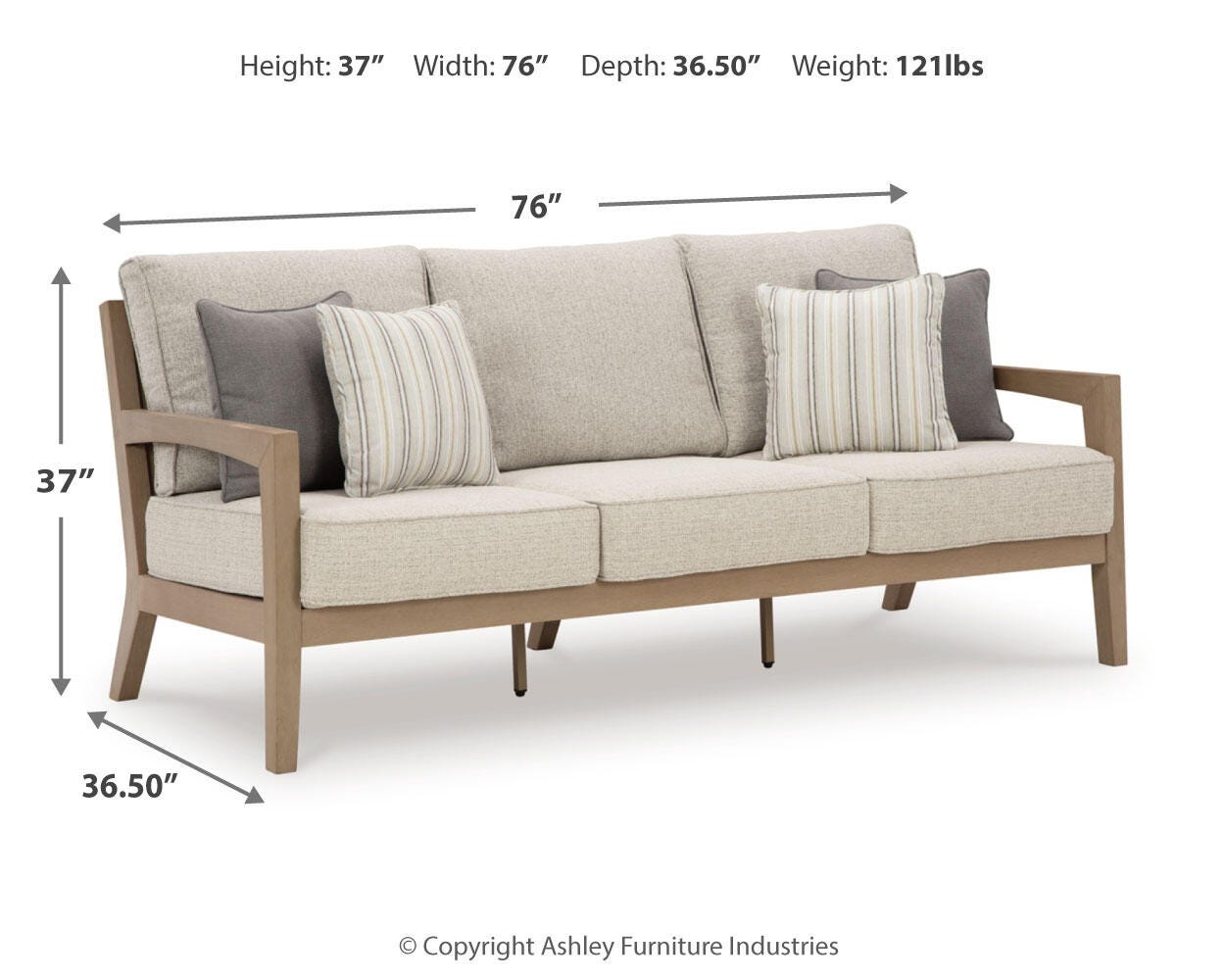 Hallow Creek Outdoor Sofa with Cushion