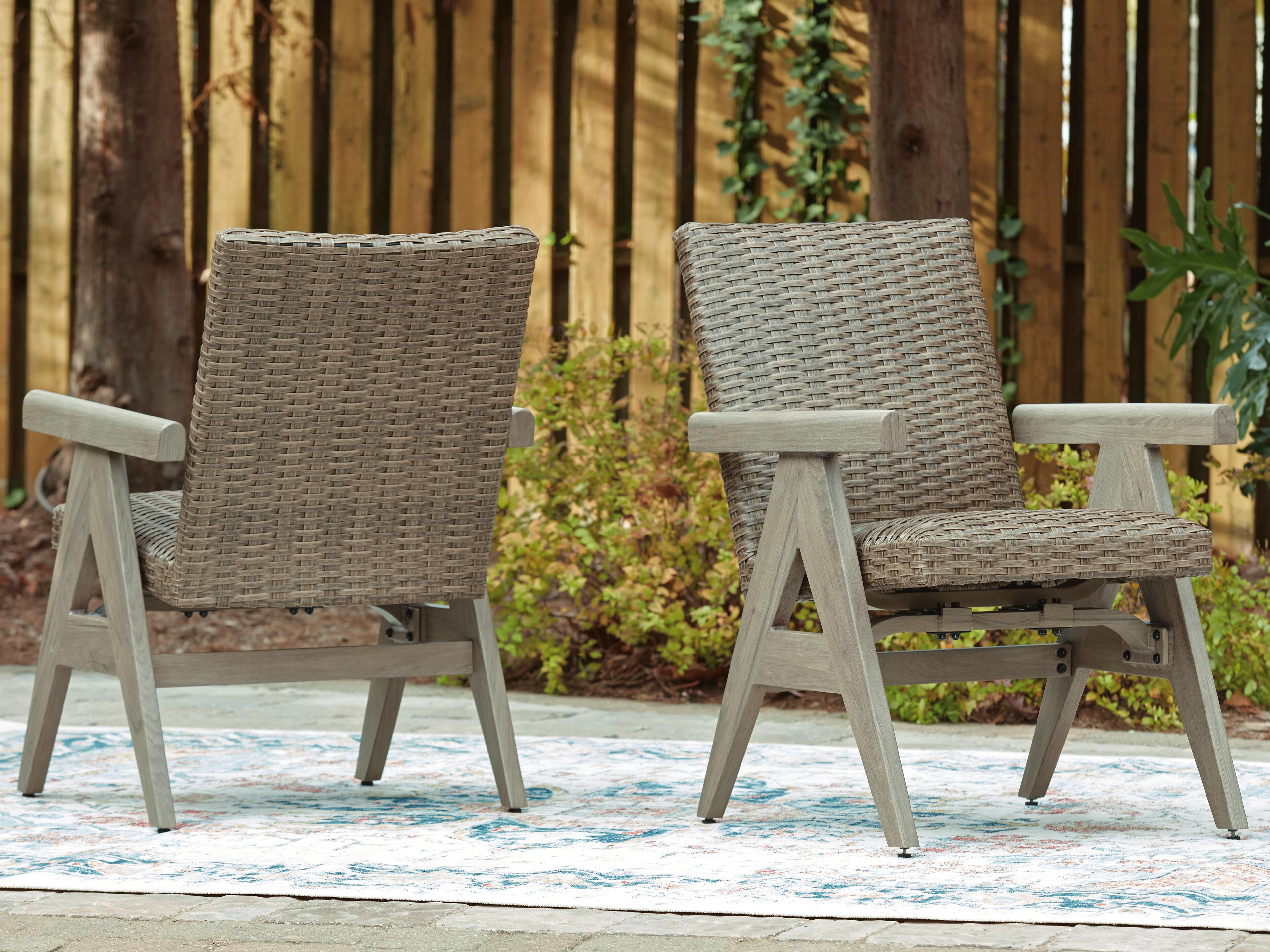 Dar Furniture - Ashley Furniture - Cliff Trails Outdoor Rocking Arm Chair (Set of 2) - Rocking Arm Chair (Set of 2) / Beige - PCP690-602A