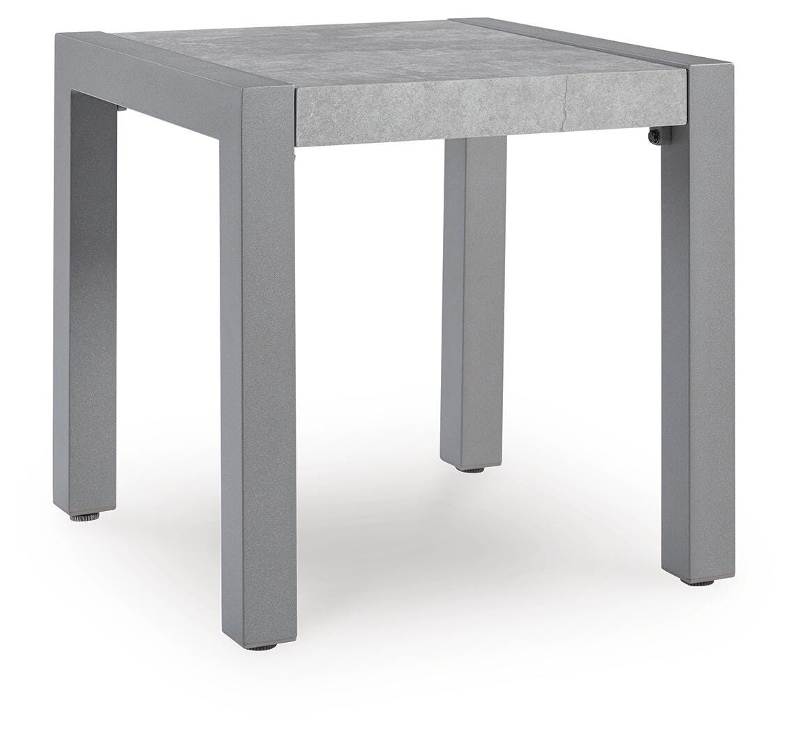 Dar Furniture - Ashley Furniture - Hurley Park Outdoor End Table - Square End Table / Gray - PCP695-702