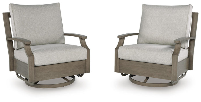 Rainier Ranch Outdoor Swivel Glider Chair with Cushion
