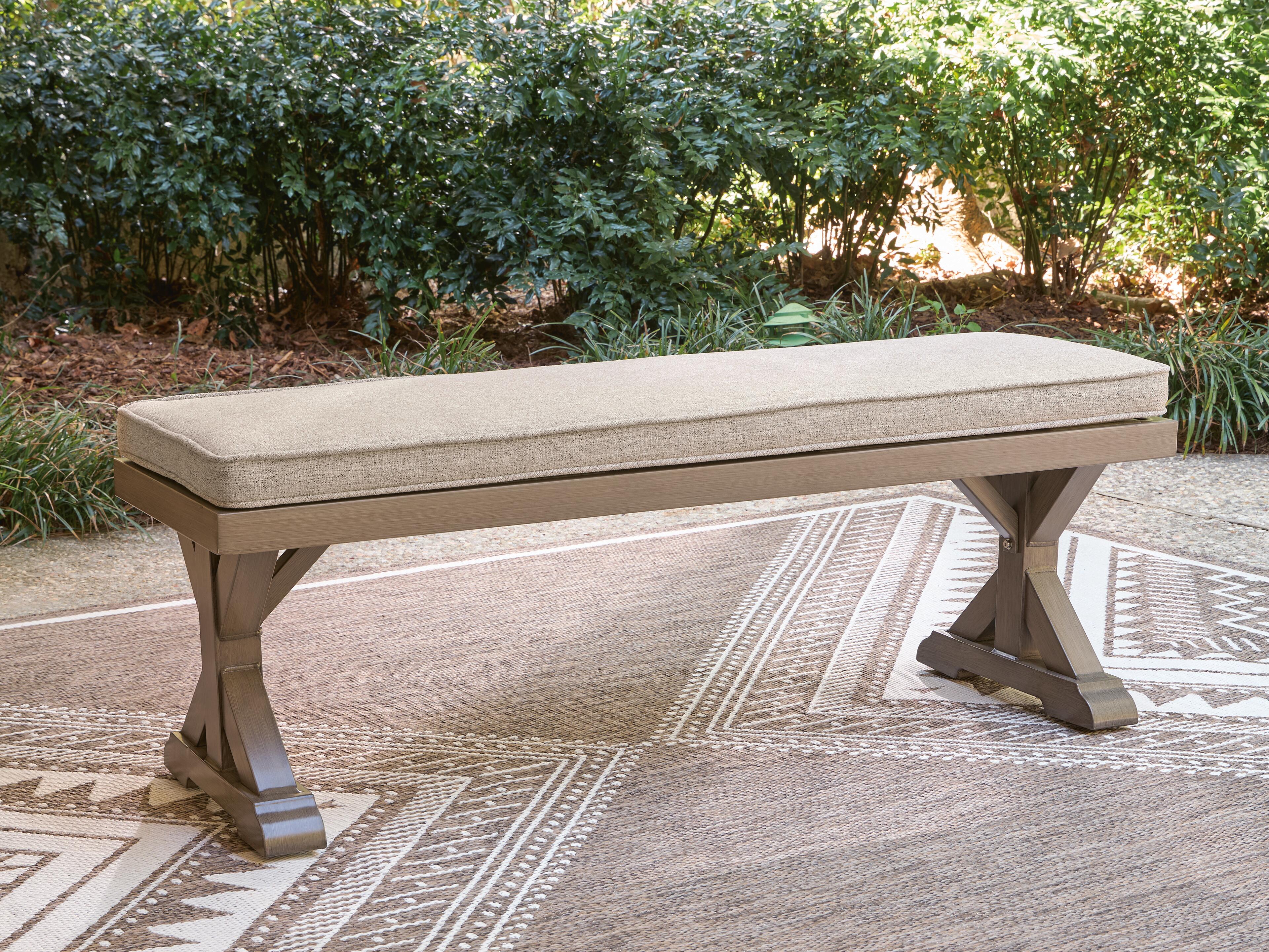 Dar Furniture - Ashley Furniture - Laguna Heights Bench with Cushion - Bench with Cushion / Beige - PCP790-600
