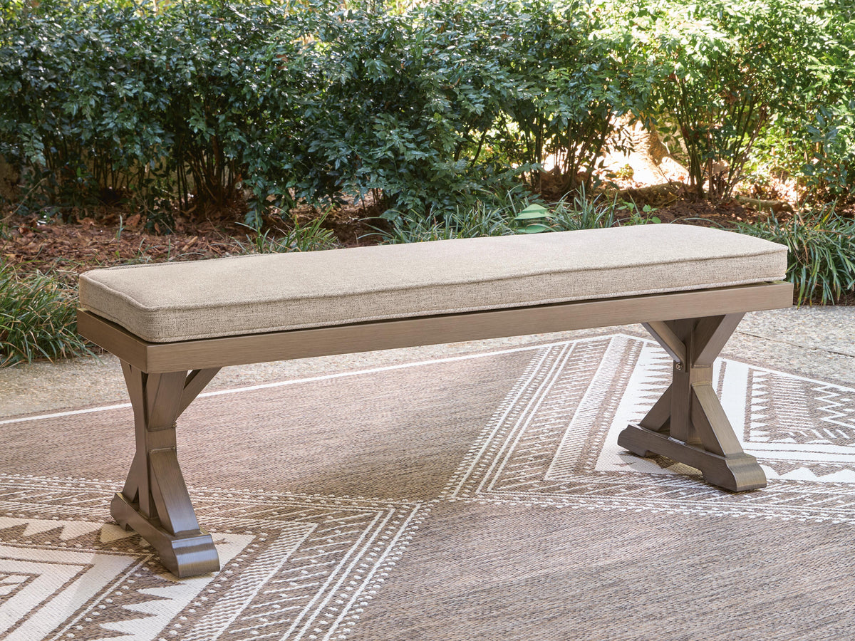 Dar Furniture - Ashley Furniture - Laguna Heights Bench with Cushion - Bench with Cushion / Beige - PCP790-600
