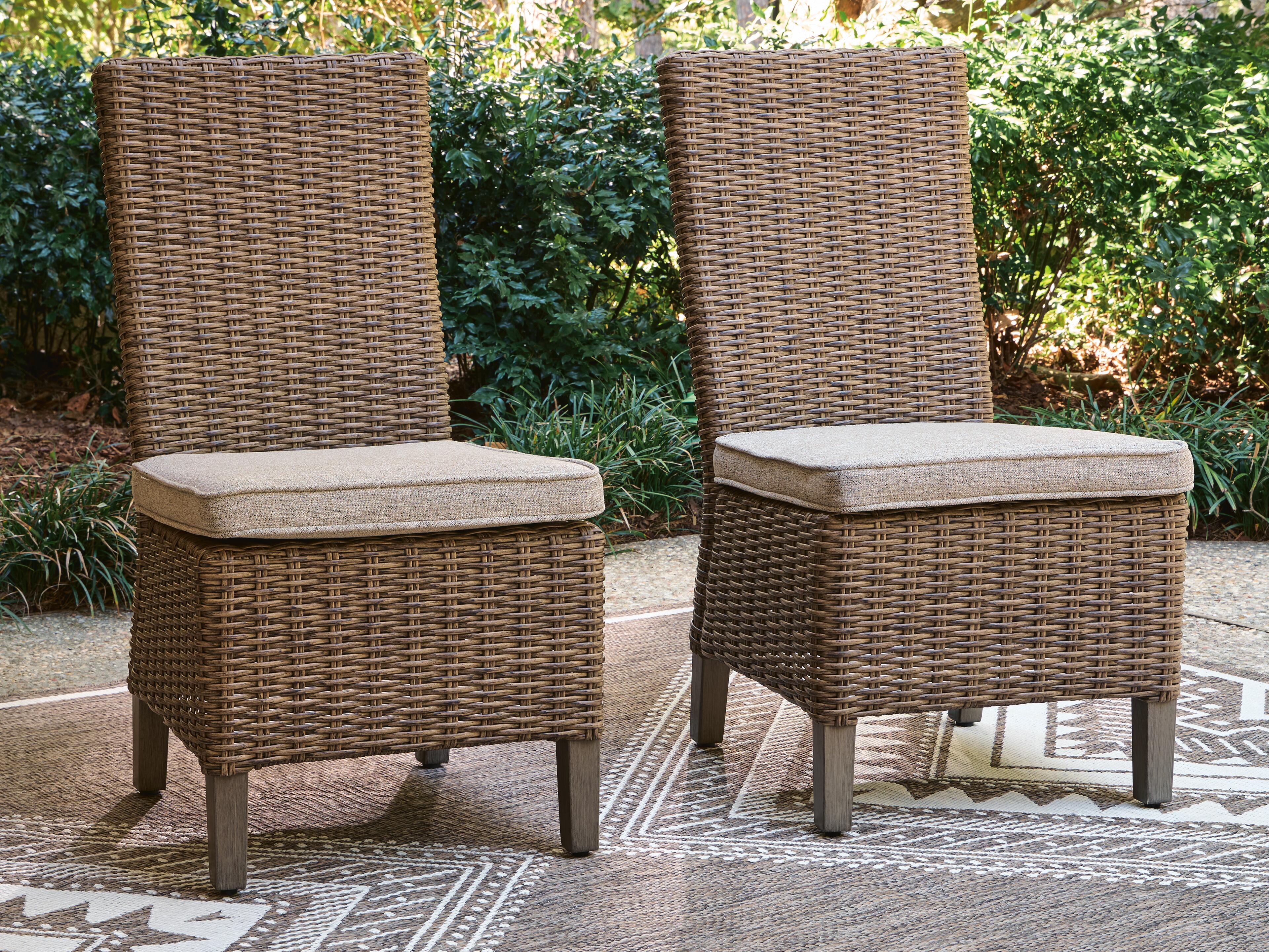 Dar Furniture - Ashley Furniture - Laguna Heights Side Chair with Cushion (Set of 2) - Side Chair with Cushion (Set of 2) / Beige - PCP790-601