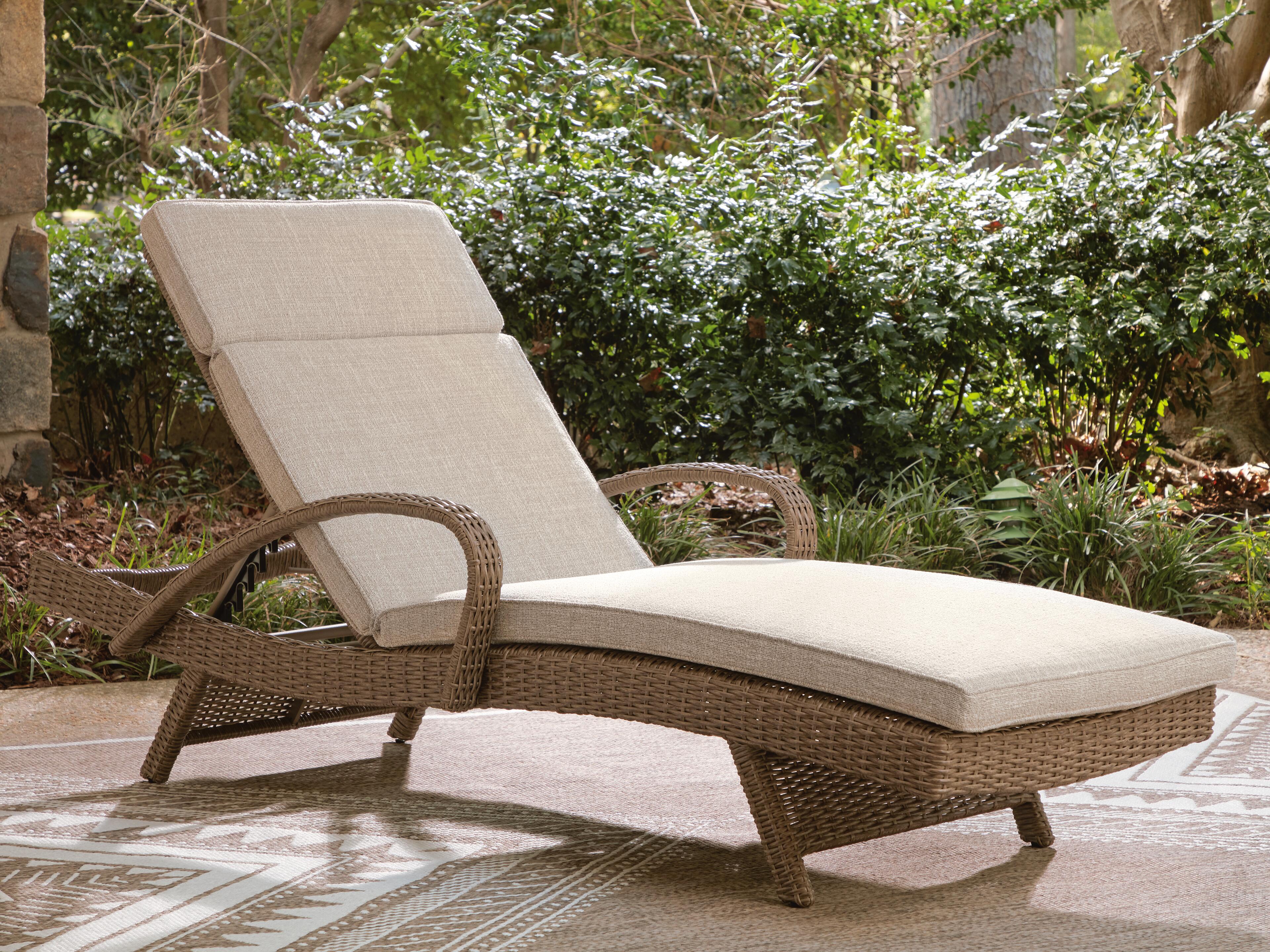 Dar Furniture - Ashley Furniture - Laguna Heights Chaise Lounge with Cushion - Chaise Lounge with Cushion / Beige - PCP790-815