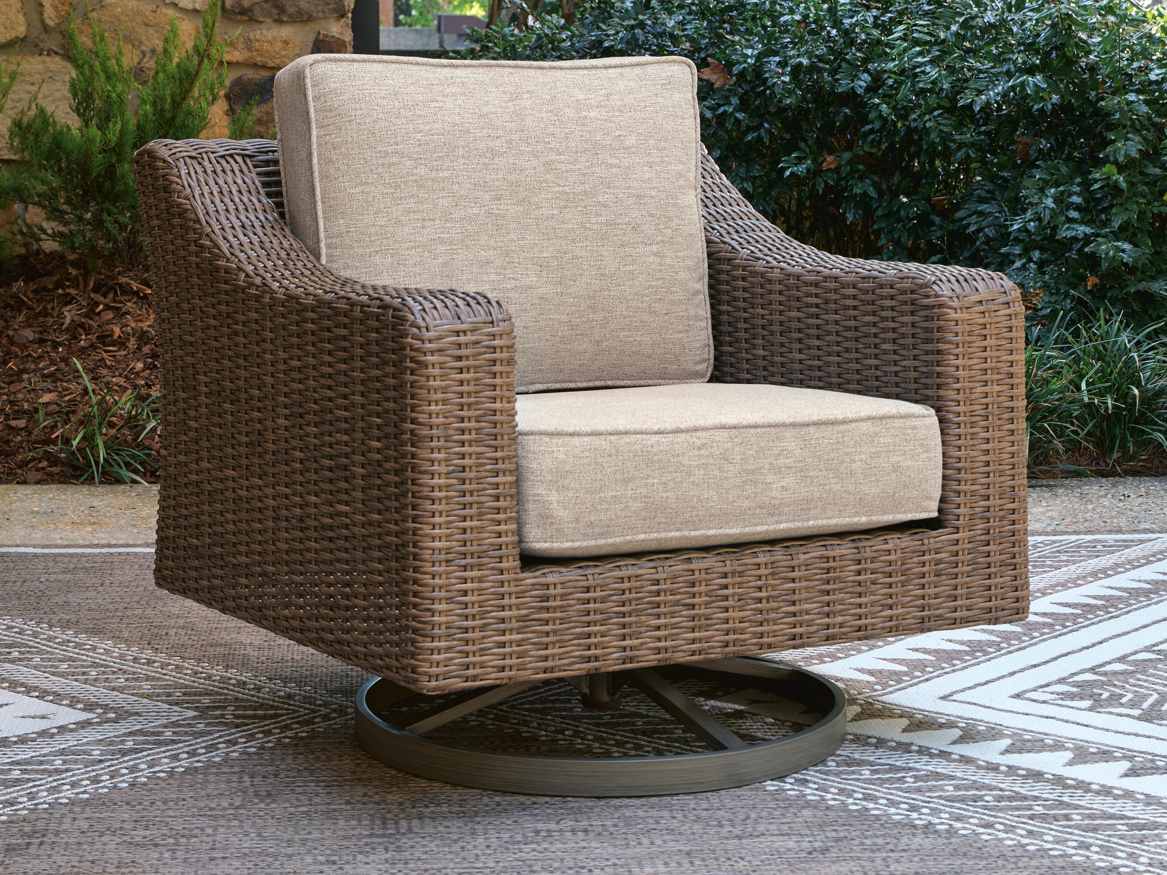 Dar Furniture - Ashley Furniture - Laguna Heights Swivel Lounge with Cushion - Swivel Lounge w/ Cushion / Beige - PCP790-821