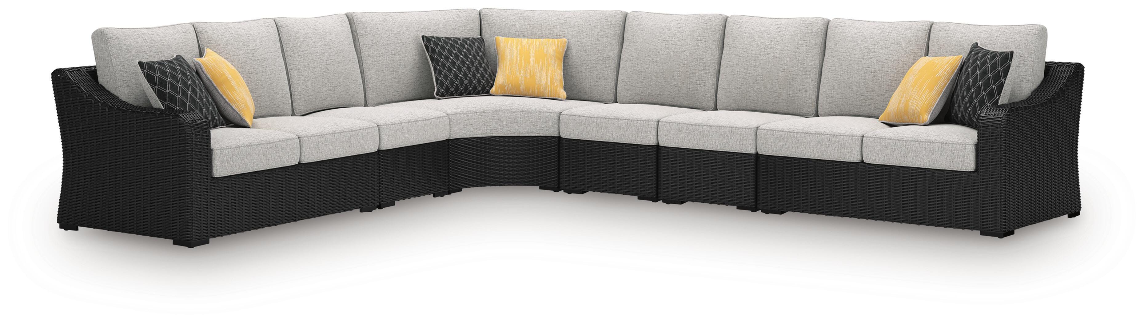 Dar Furniture - Ashley Furniture - Beachcroft 6-Piece Outdoor Sectional - 6-Piece Outdoor Sectional - P792P7