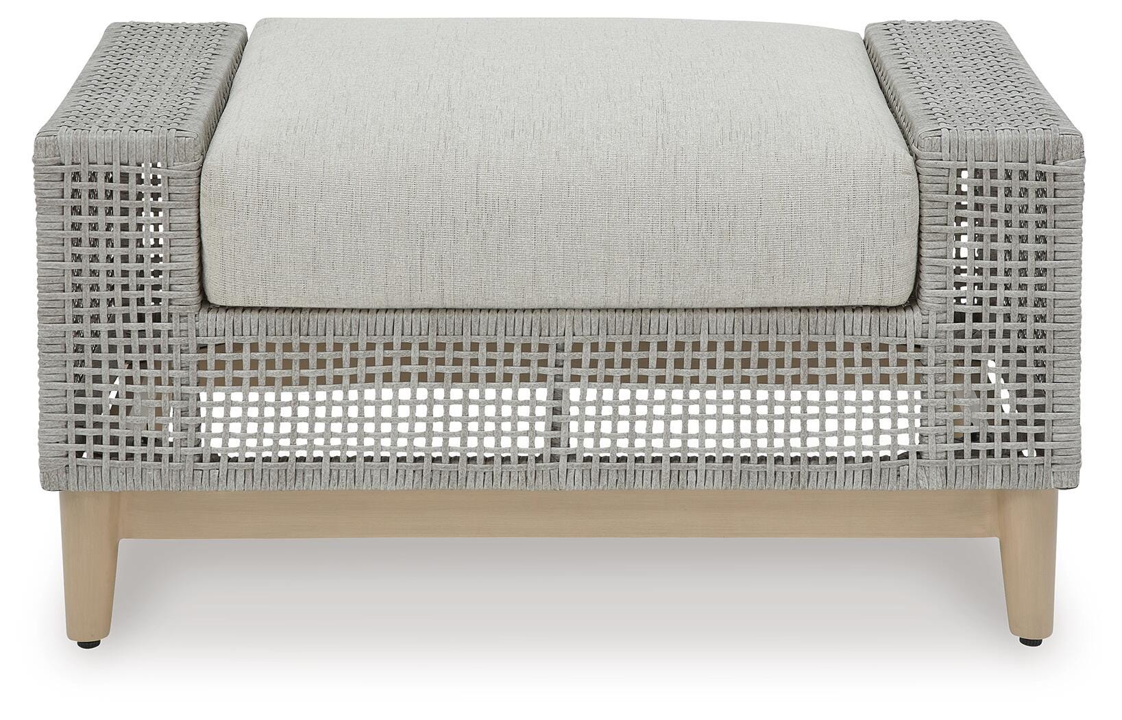 Seton Creek Outdoor Ottoman with Cushion