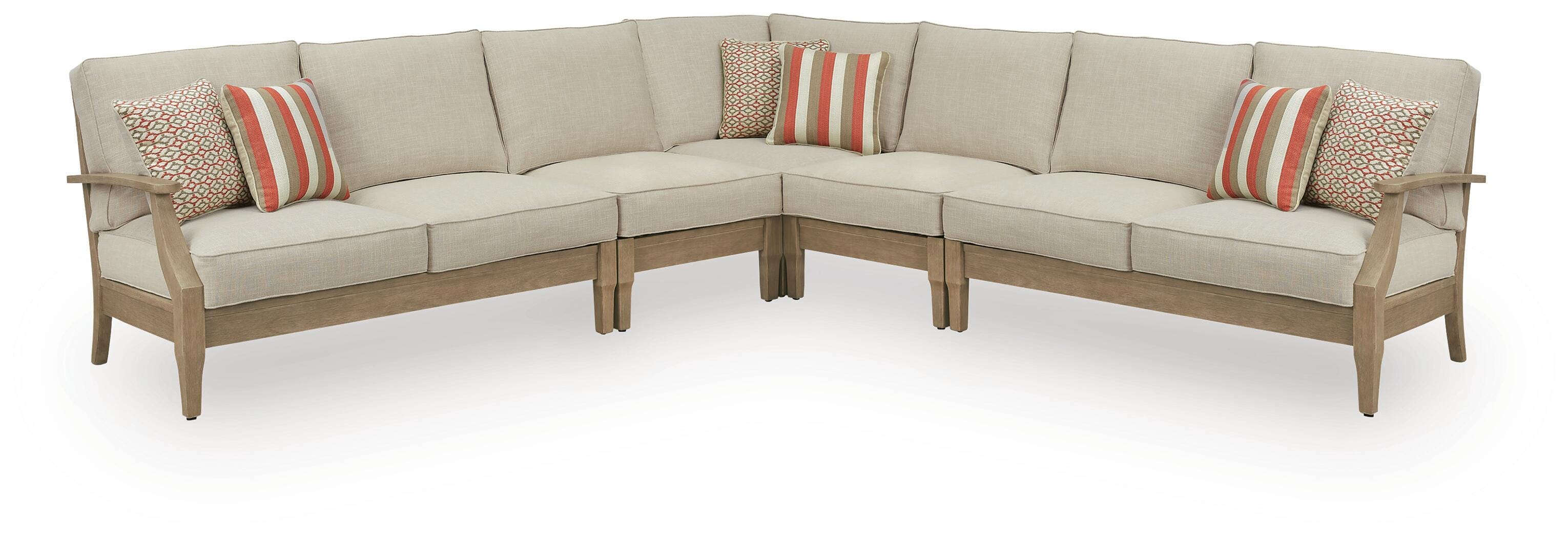 Dar Furniture - Ashley Furniture - Clare View 5-Piece Outdoor Sectional - 5-Piece Outdoor Sectional - P801P12