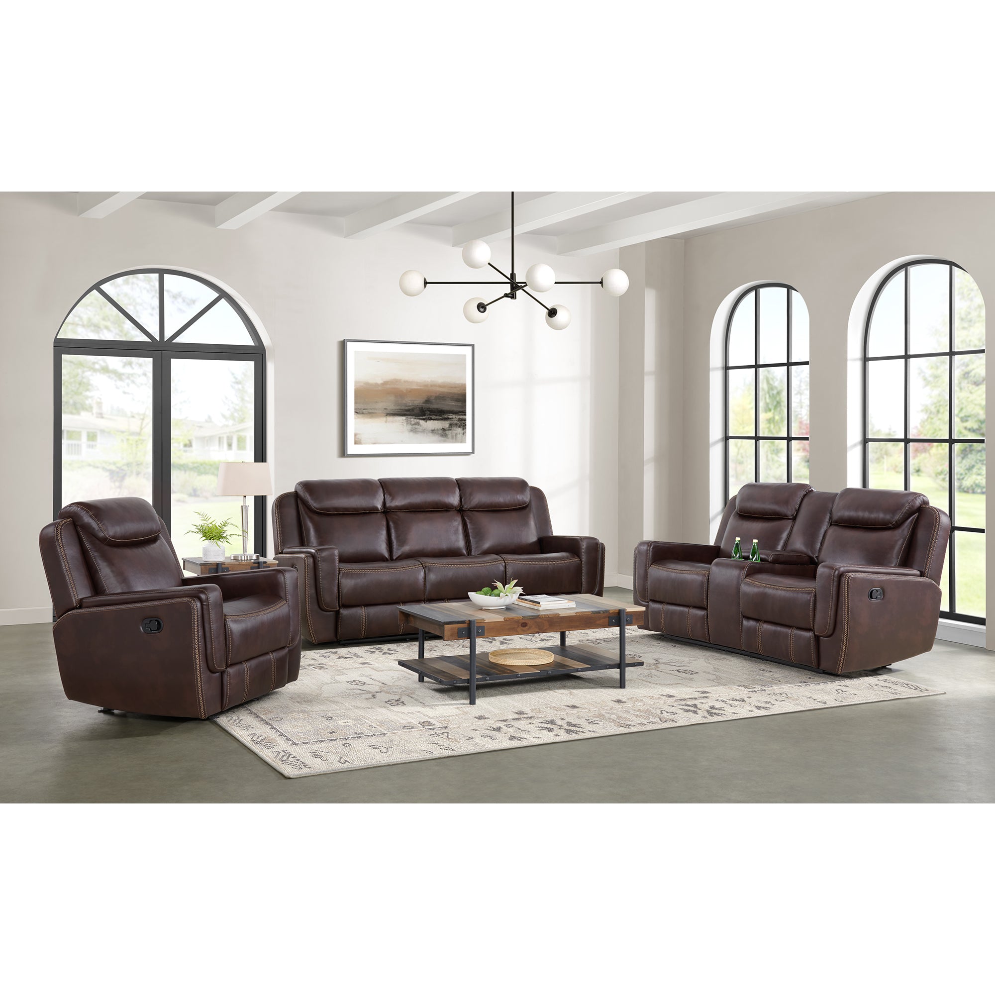 Panther Glider Motion Recliner in Neono Brown – SKU U-11580-10740-107 | Elements